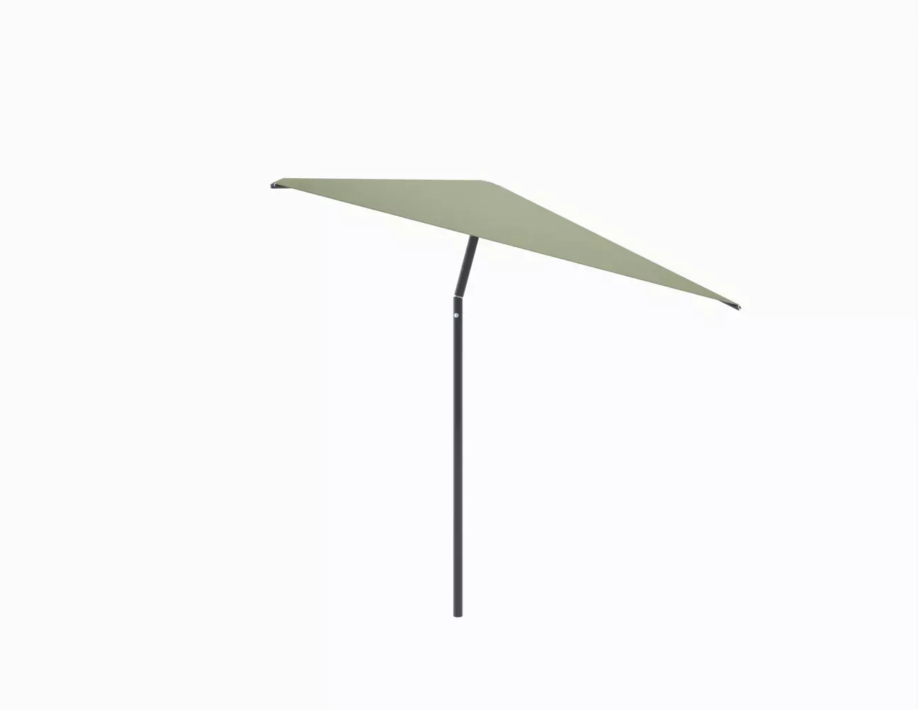 Umbrosa Nata center post umbrella with tilt square 2.3m with beige canopy and black frame