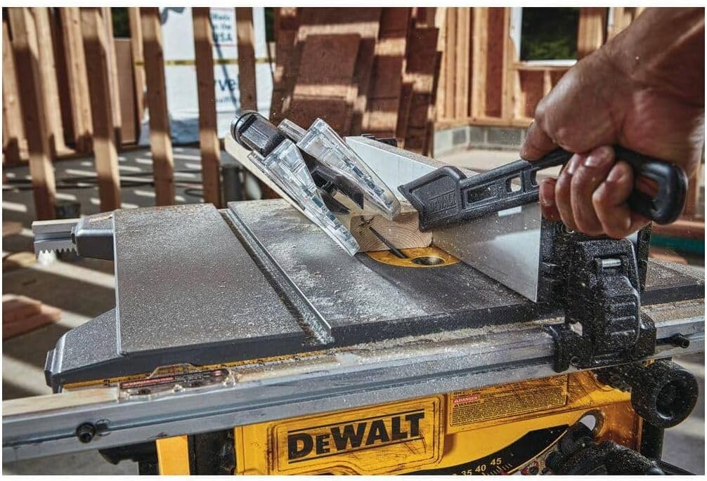 DEWALT Portable Table Saw with Stand, 8-1/4 inch, up to 48-Degree Angle Cuts (DWE7485WS)
