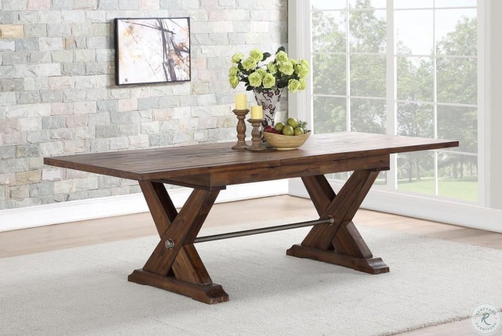 Rustic Dining Set - Extendable (75-94) with Butterfly Leaf