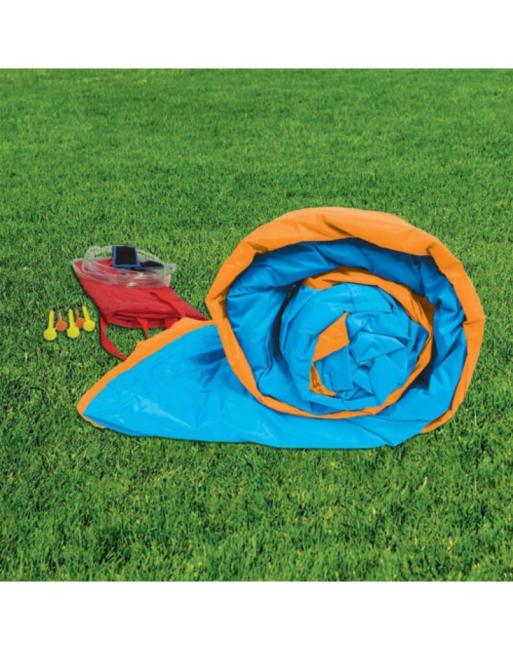 Banzai Pipeline Twist Kids Inflatable Outdoor Water Park Pool Slides & Cannons