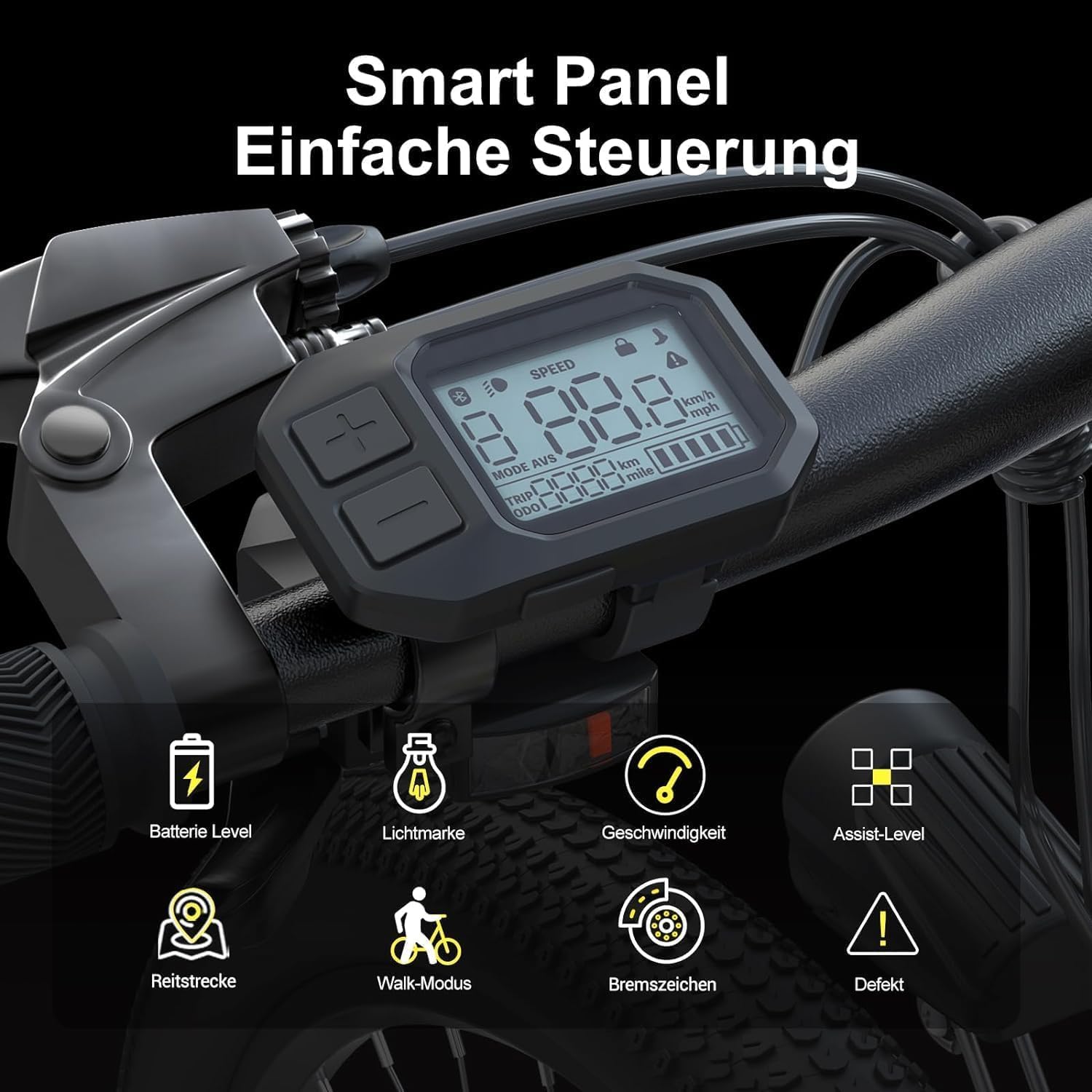 Eleglide M1 Plus E-Bike Women's Men's Electric Mountain Bike 27.5/29 Inch Electric Bicycle with 36 V 12.5 Ah Removable Battery, EU Compliant E Bicycle 21 Gears 250 W Rear Wheel Motor, LED Light