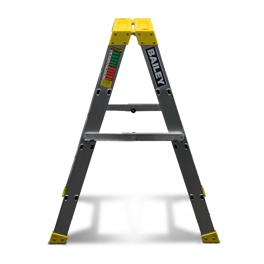 BAILEY 1.2m 150kg Step 4 Pro Aluminium Double Sided Big Top Ladder FS13967