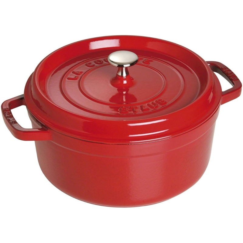 Staub 4-Quart Round Casserole 4-quart cherry