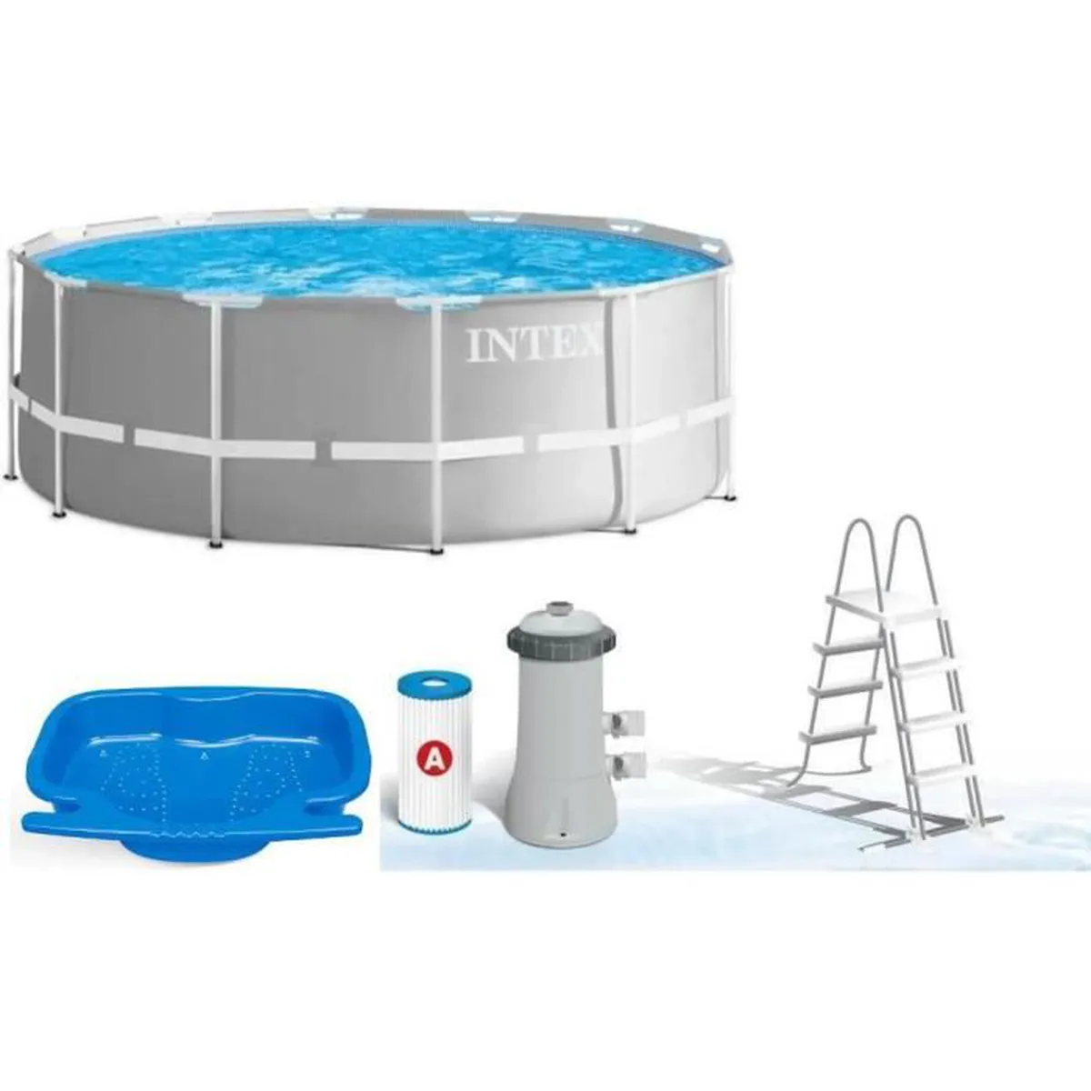 Intex - 26718FR - Kit piscine prism frame ronde tubulaire ø 3,66 x 1,22m