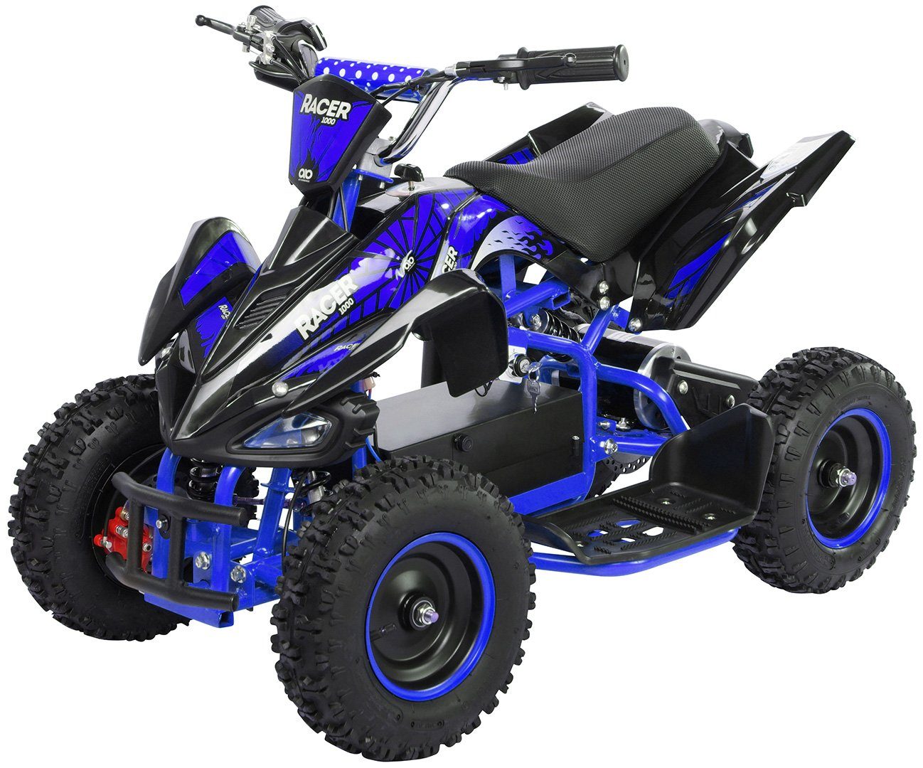 Actionbikes Motors Electric Children's Quad Mini Children's Electric Quad Racer 1000 W 36 V, load capacity 50 kg, (1 piece), up to 50 kg - disc brakes - Safety Touch System foot switch