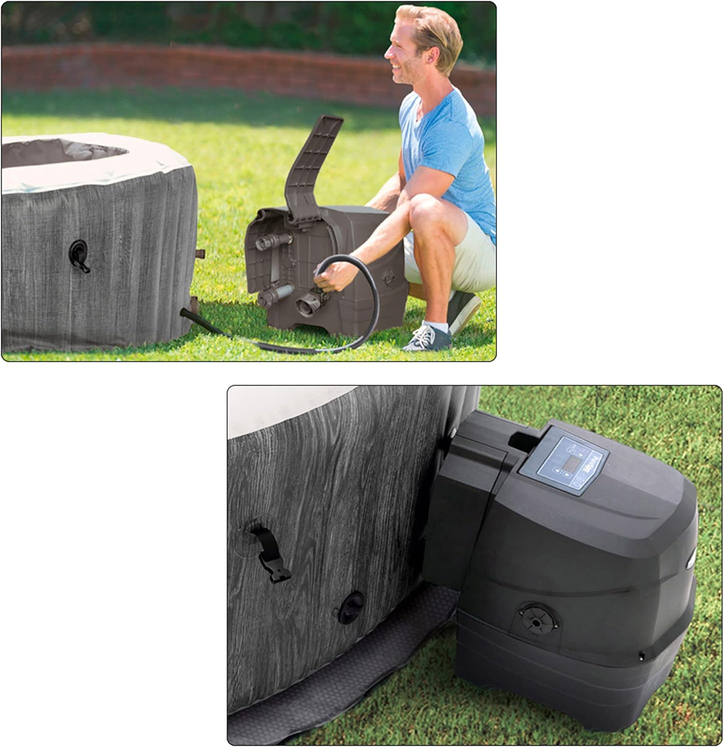 Intex Greywood Deluxe 28440EX Inflatable SPA 4 Person 795 Litres