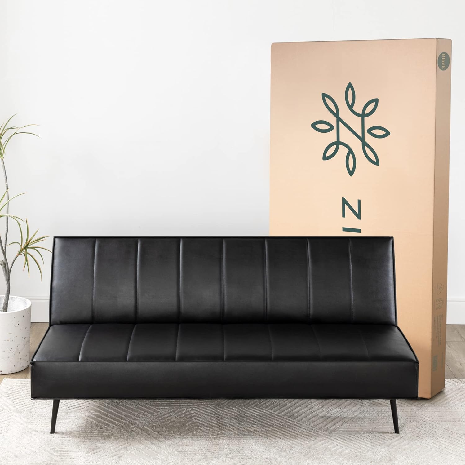 Zinus Quinn Clic Clac Sofa Bed - 2-in-1 Folding Sofa Bed - Suitable for Guest Rooms and Small Spaces