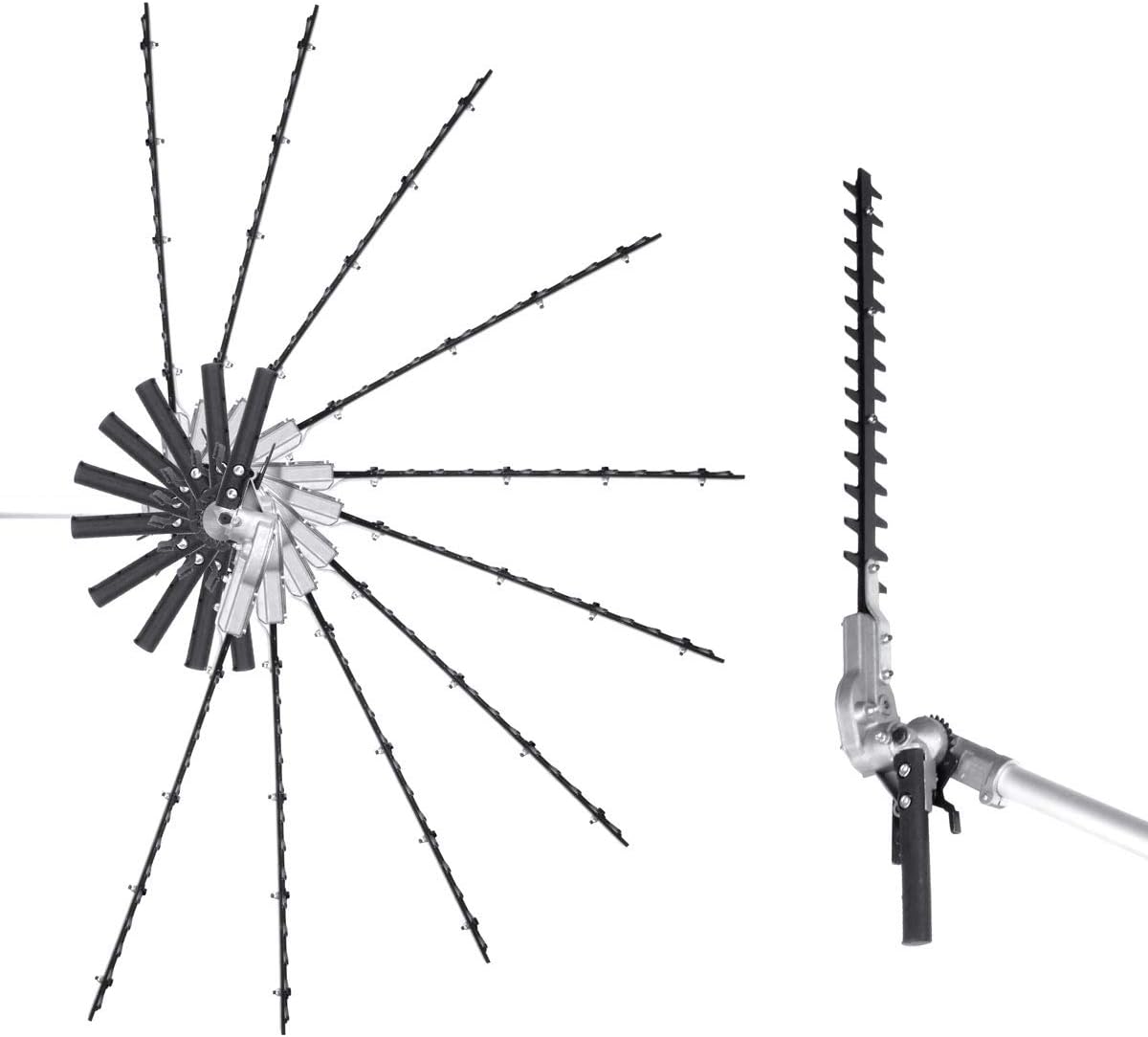 BRAST Petrol Multitool 3.0 HP 6-in-1 Brush Cutter, Hedge Trimmer, Pole Pruner, Weed Remover, Lawn Trimmer, Pruning Saw, Brush Cutter, 52 cm³, TÜV Tested