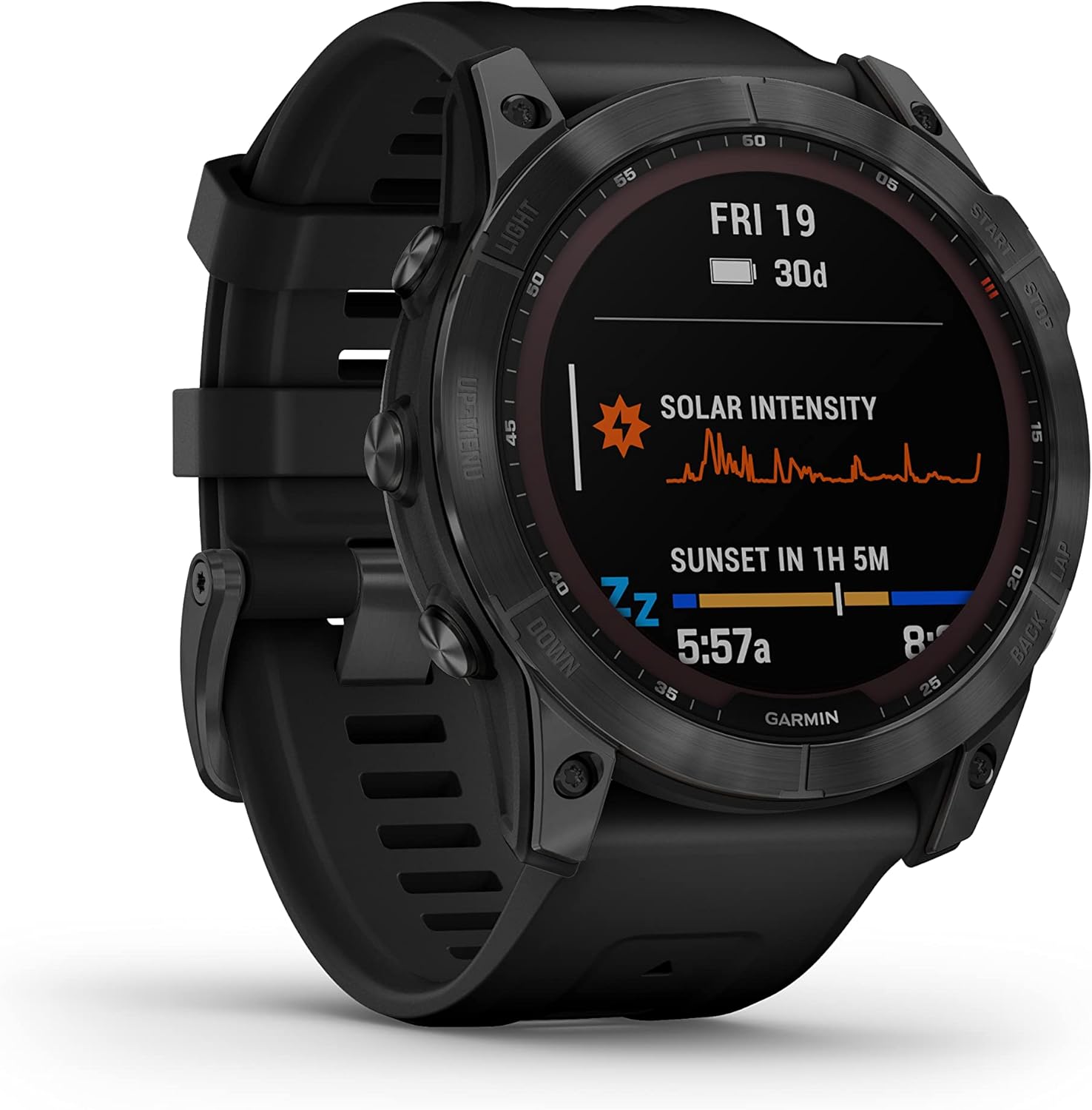 Garmin fēnix 7X SOLAR (51 mm), Large Multisport GPS Smartwatch, Solar Charging,Advanced Health and Training Features,Touchscreen and Buttons,Ultratough Design Features,Up to 37 days battery life