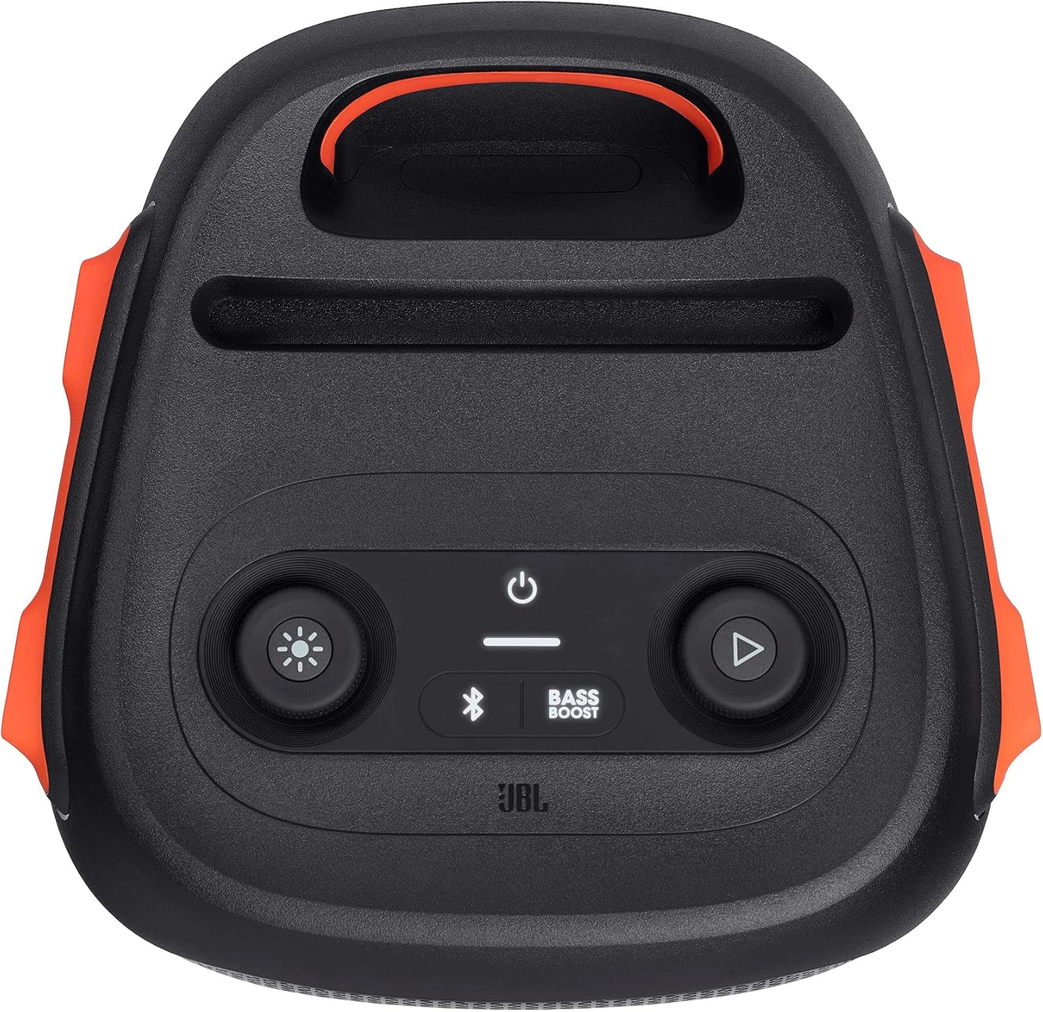 JBL PartyBox 110 - Schwarz – Trag - und rollbarer Bluetooth Party-Lautsprecher mit Lichteffekten – Spritzwassergeschützte, mobile Musikbox mit Akku
