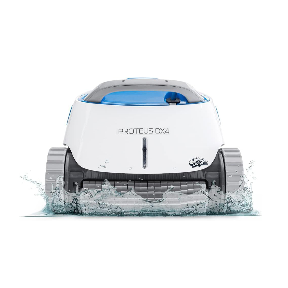 Dolphin Proteus DX4 Automatic Robotic Pool Vacuum Cleaner, Wall Climbing, Waterline Scrubber Brush, Ideal for In-Ground Pool up to 50 FT in Length