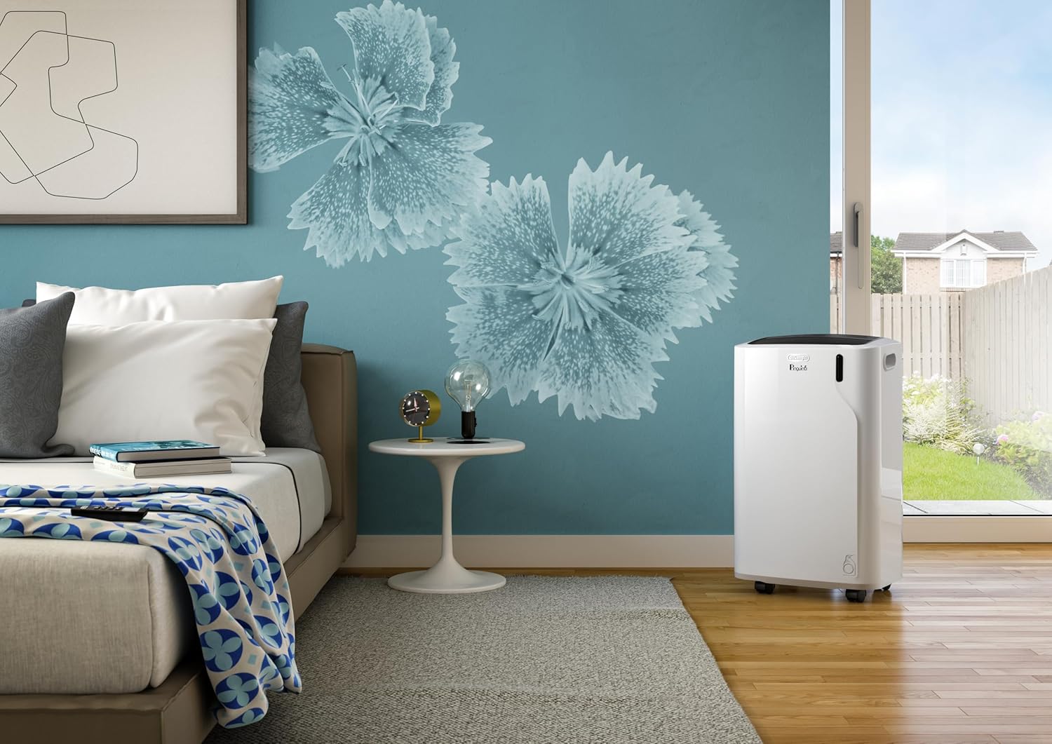 De'Longhi EM Series Pinguino Pac EM93K Silent, Aire Acondicionado Portátil Silencioso, 10.500 BTU/h, 90m3, 2.6 kW, 3 Velocidades, Gas R290, 1105 W, 90 Cubic_Feet, 63 Decibeles, White [Clase de eficiencia energética A]