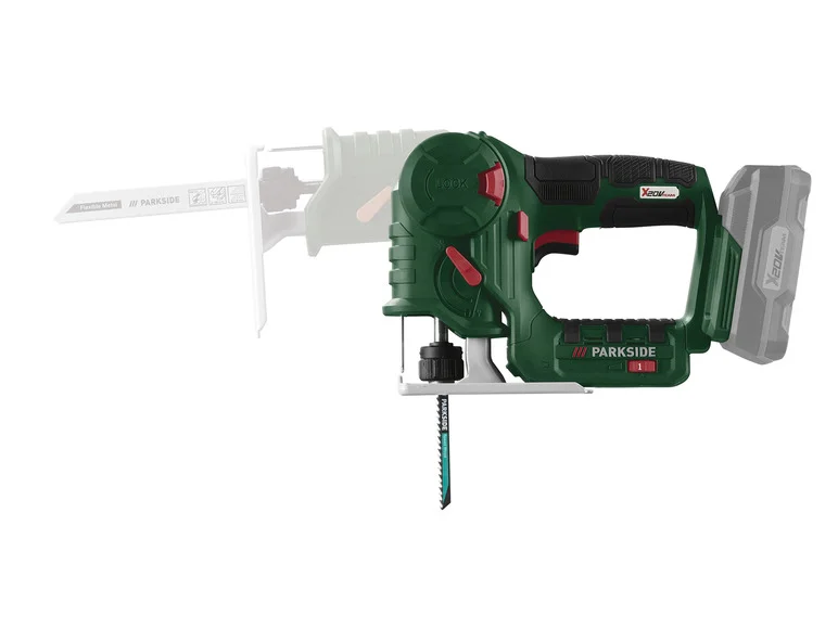 PARKSIDE Scie sauteuse et scie sabre sans fil 2en1 PSSSA 20 Li B2, 20 V