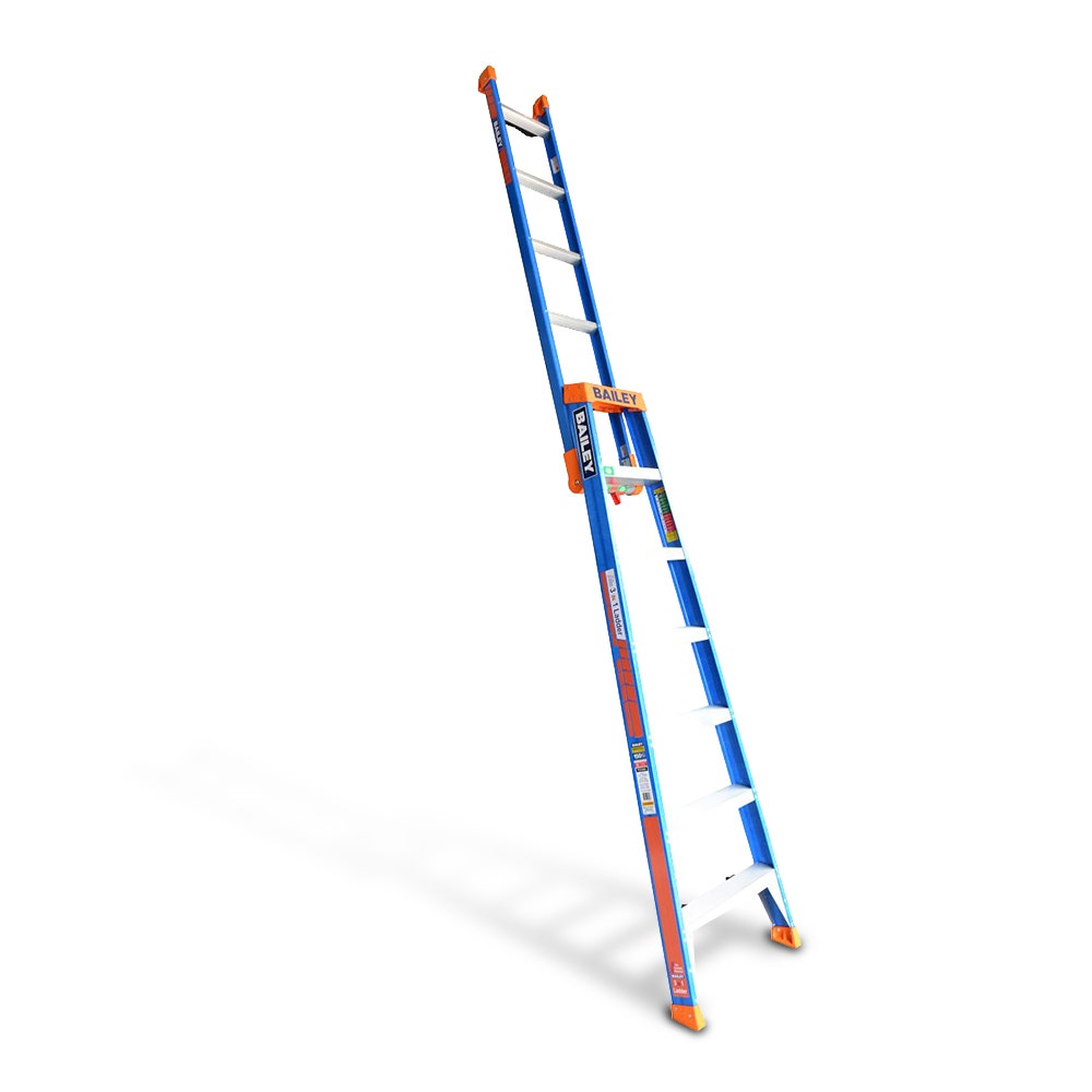BAILEY 2.1m SLS 3-in-1 150kg Fibreglass Ladder FS13885