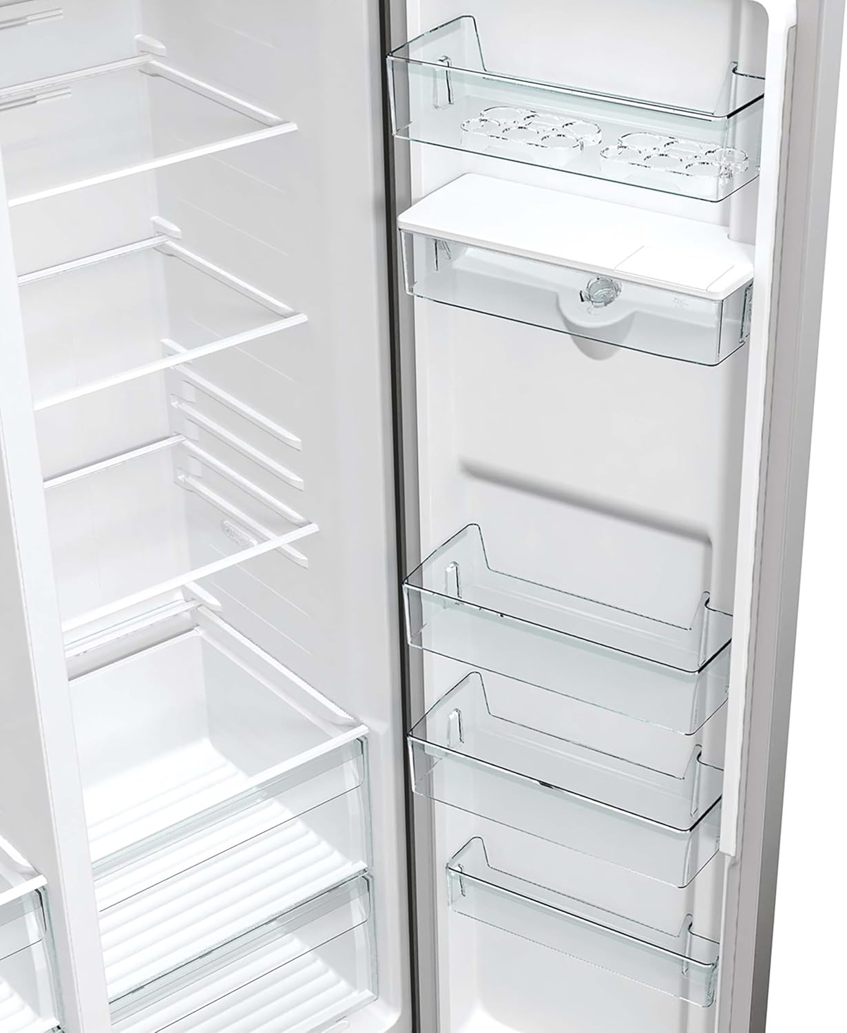 Gorenje NRR 9185 EAXLWD Side by Side Fridge-Freezer, Made in Europe, EEK E, NoFrostPlus, Inverter Compressor, Crisp Zone, ConvertActive Zone, FastFreeze, 70 Inch, Stainless Steel [Energy Class E]
