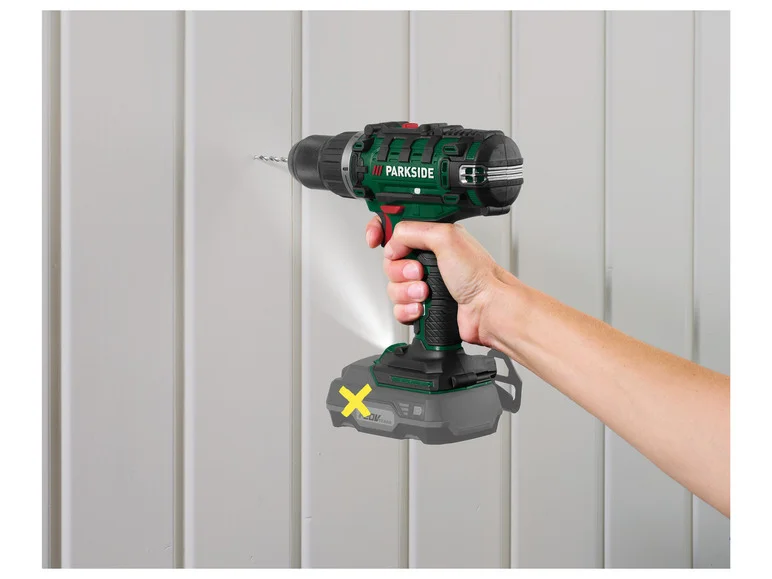 PARKSIDE Perceuse-visseuse sans fil PABS 20 Li H9, 20 V