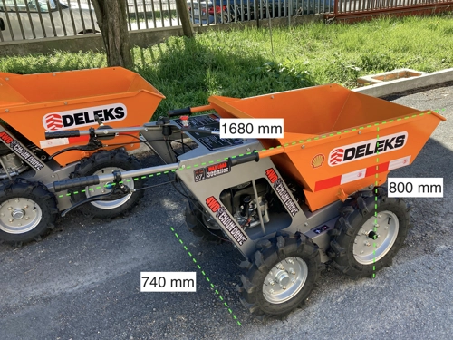 DELEKS MD-400-BS chain driven mini dumper