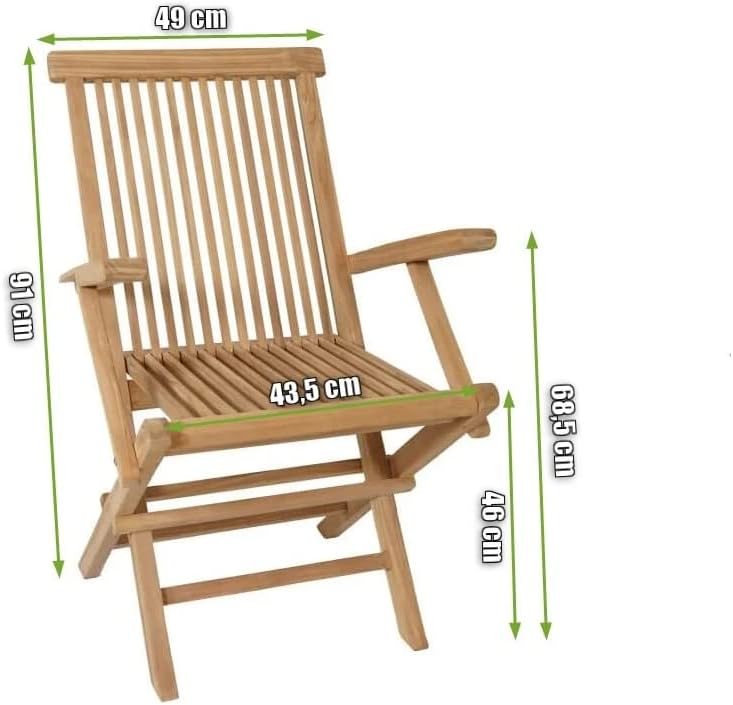 Rattanland Garden Furniture Set Made of Exotic Teak Wood 