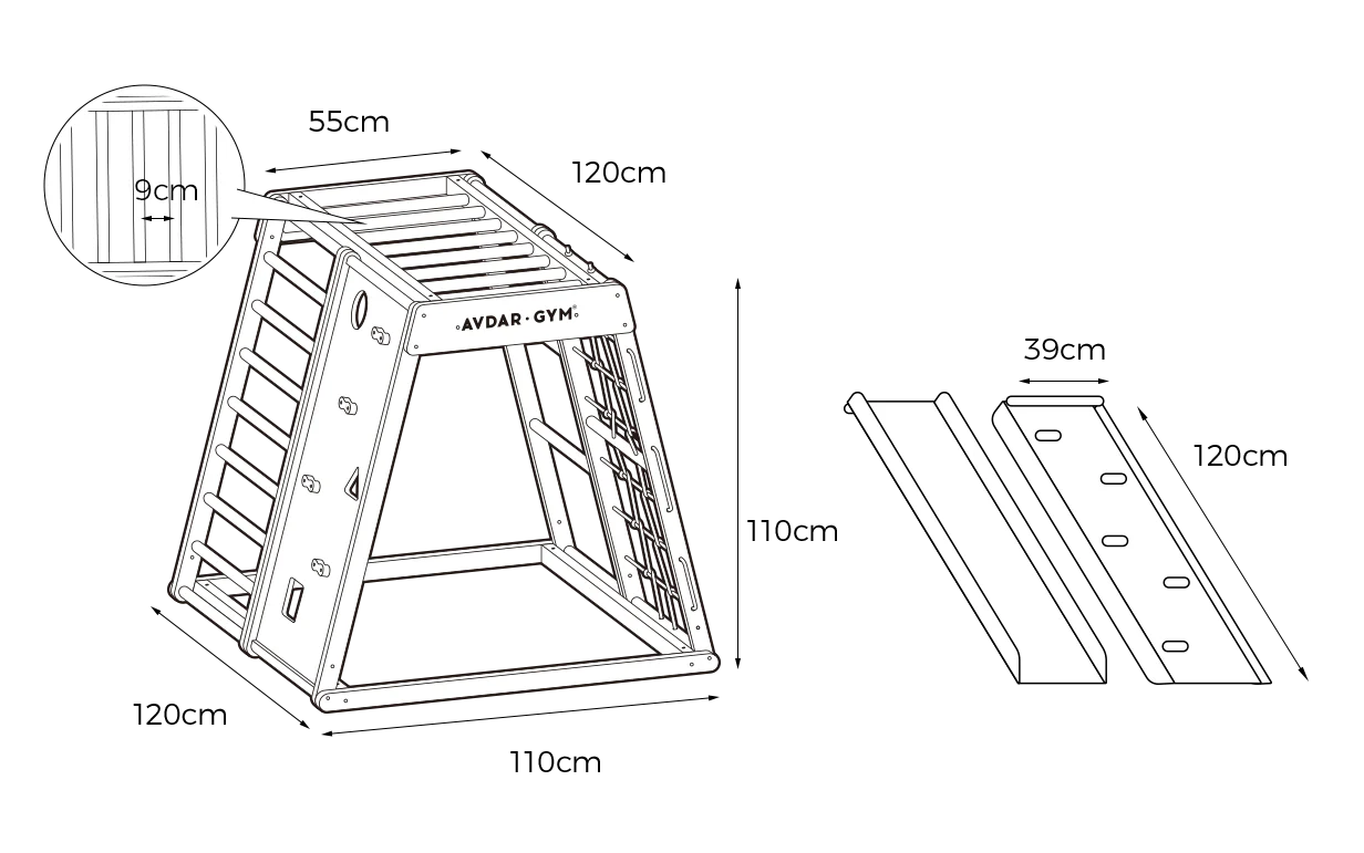 AVDARGYM  Rock Climber Set