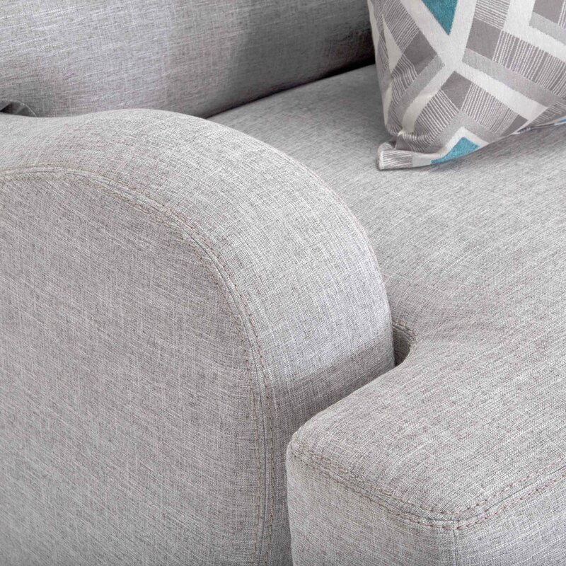 Rosalie 93 Recessed Arm Sofa