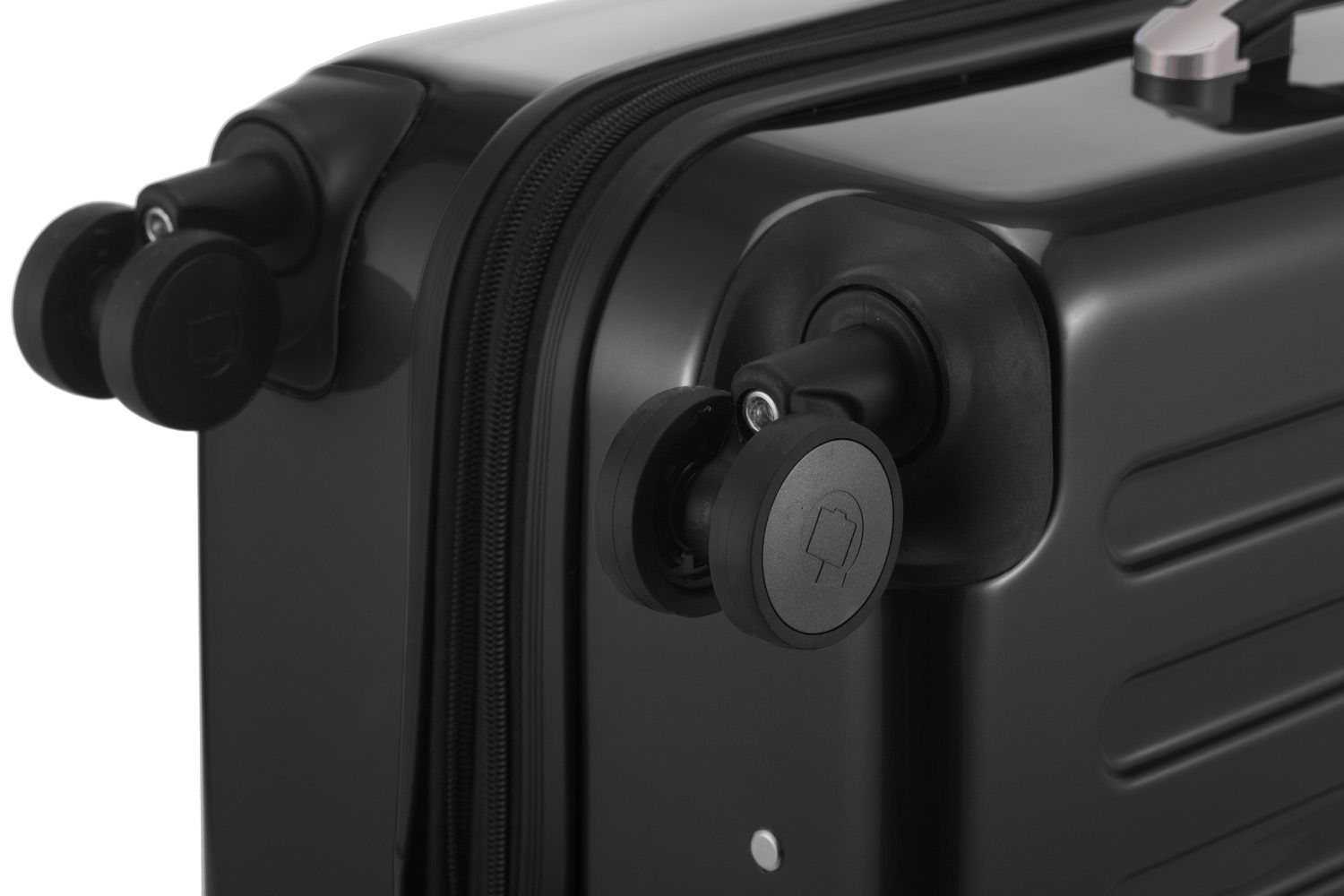 Alex - suitcase hard shell dark blue glossy, TSA, 65 cm, 74 liters