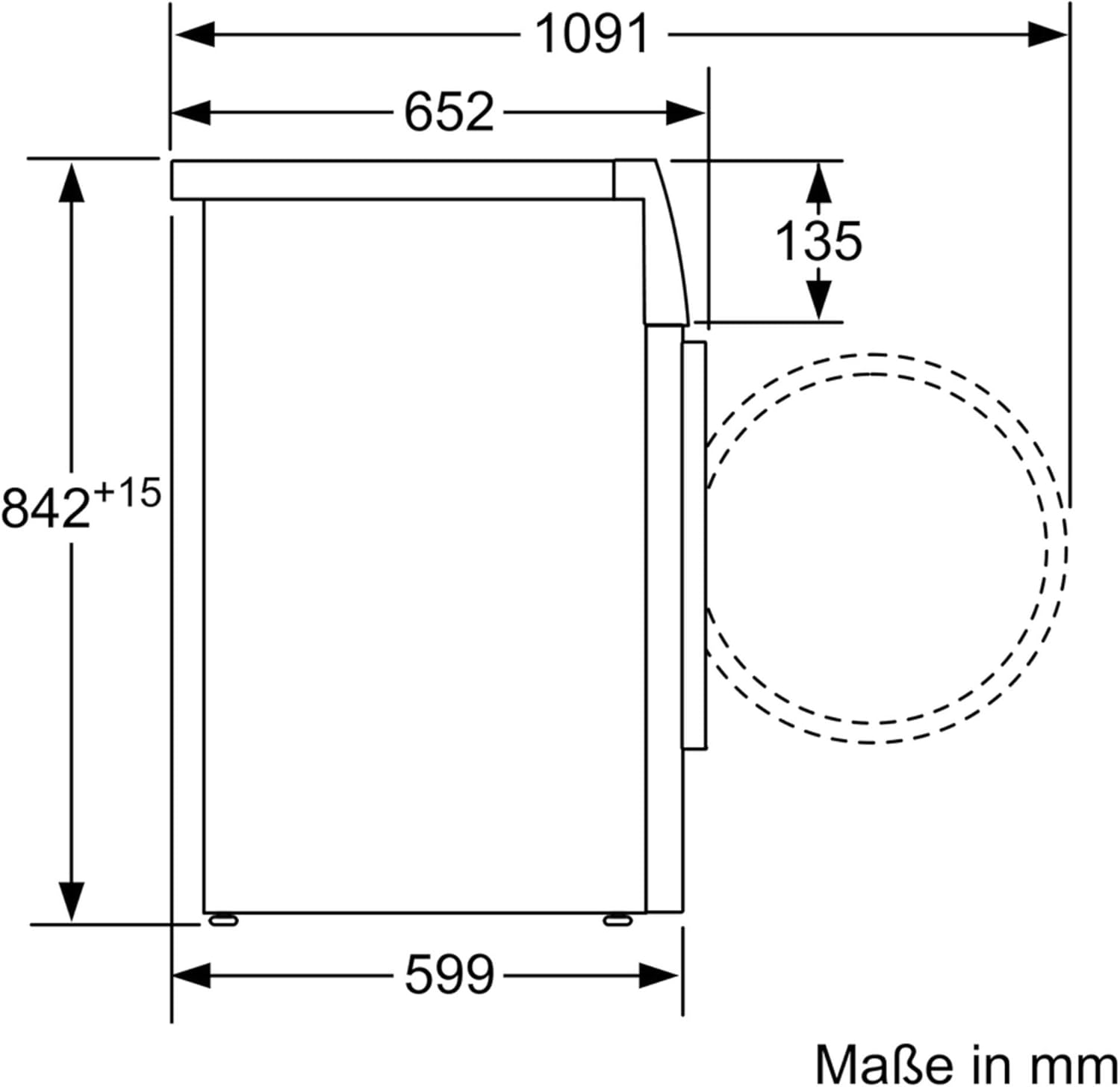 Bosch WTW87541 Series 8 Heat Pump Dryer / A++ / 259 kWh per Year / 9 kg / White with Glass Door / AutoDry / SelfCleaning Condenser™ / Sensitive Drying System [Energy Class A++]
