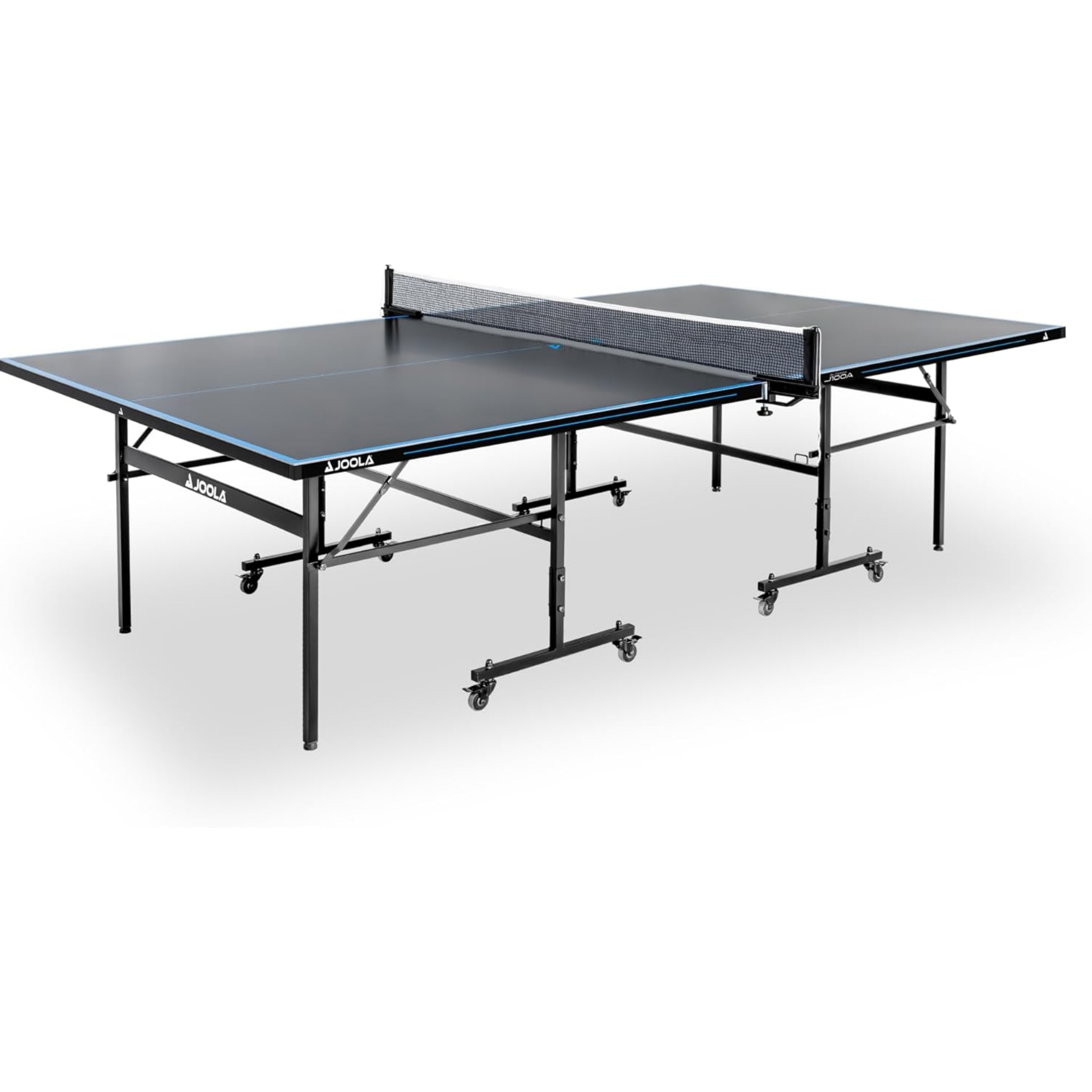 JOOLA Outdoor Table Tennis Table - Professional Table Tennis Table 6 mm Aluminium Composite Surface - Weatherproof Foldable - Includes Net