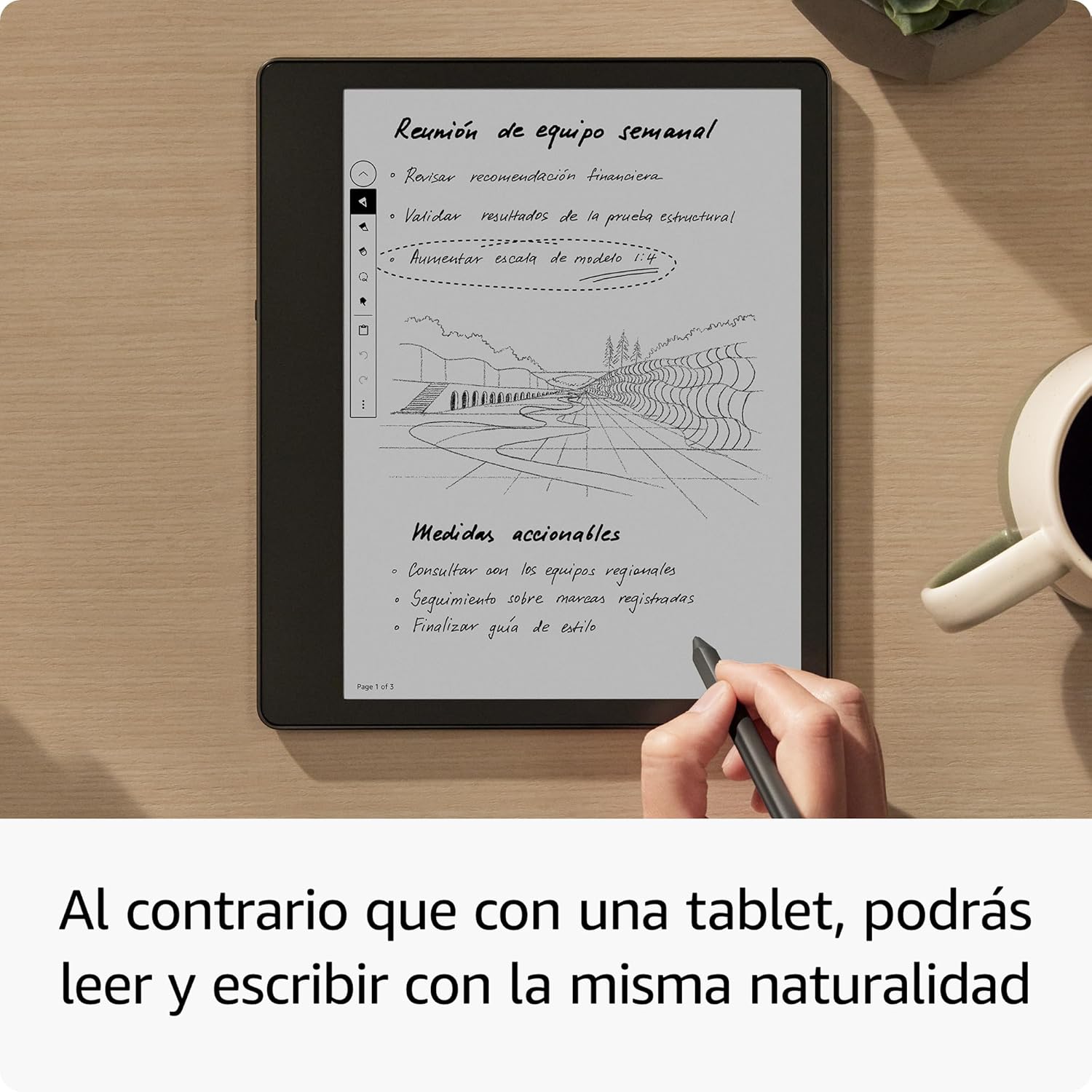 Kindle Scribe, the first Kindle to be an all-in-one digital notebook, with 16GB of storage and a 10.2