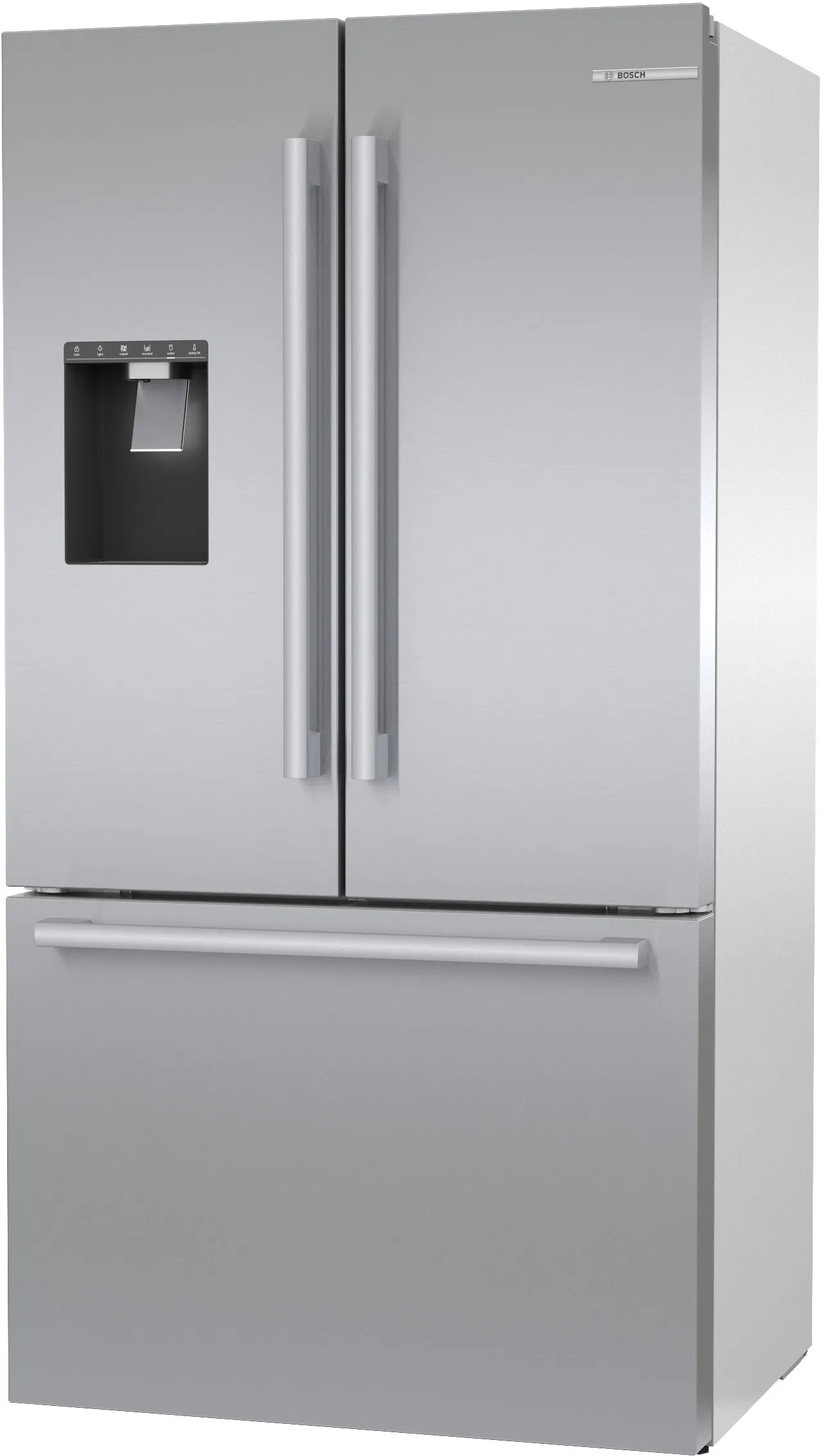 Bosch B36CD50SNS 500 Series French Door Bottom Mount Refrigerator 36'' Stainless steel (with anti-fingerprint), Total No Frost