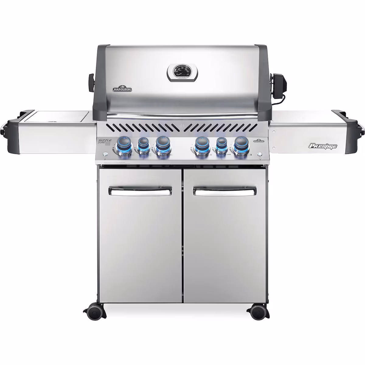 Napoleon Prestige 500 4-Burner Propane Grill w/ Rotisserie & Side Burner - P500RSIBPSS-3