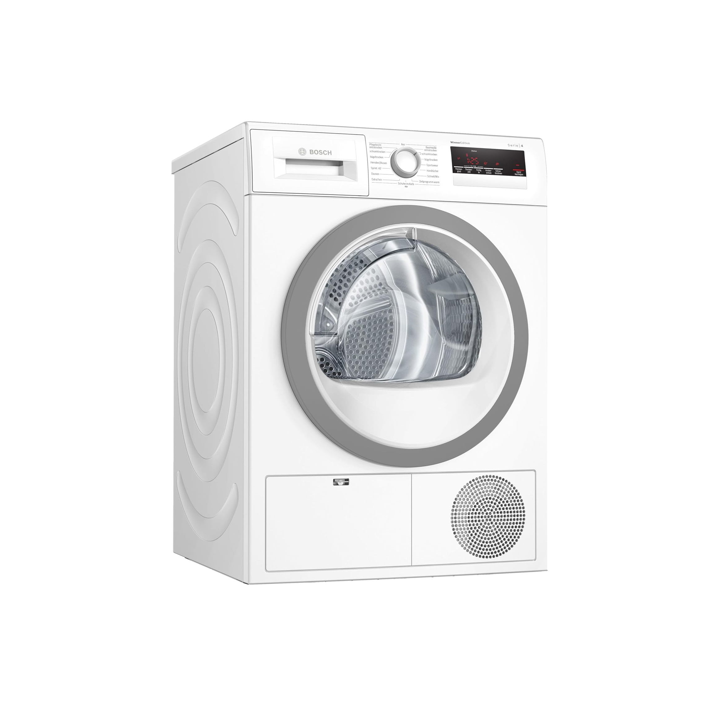 Bosch Series 4 WTH85VWIN Heat Pump Dryer for 8 kg of Laundry, A++, 236 kWh/Year, AutoDry, Anti Vibration Design, Sensitive Drying System, Environmentally Friendly Coolant, White [Energy Class A++]