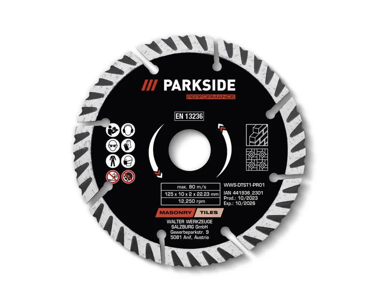 PARKSIDE PERFORMANCE Disque à trononner,  125 mm