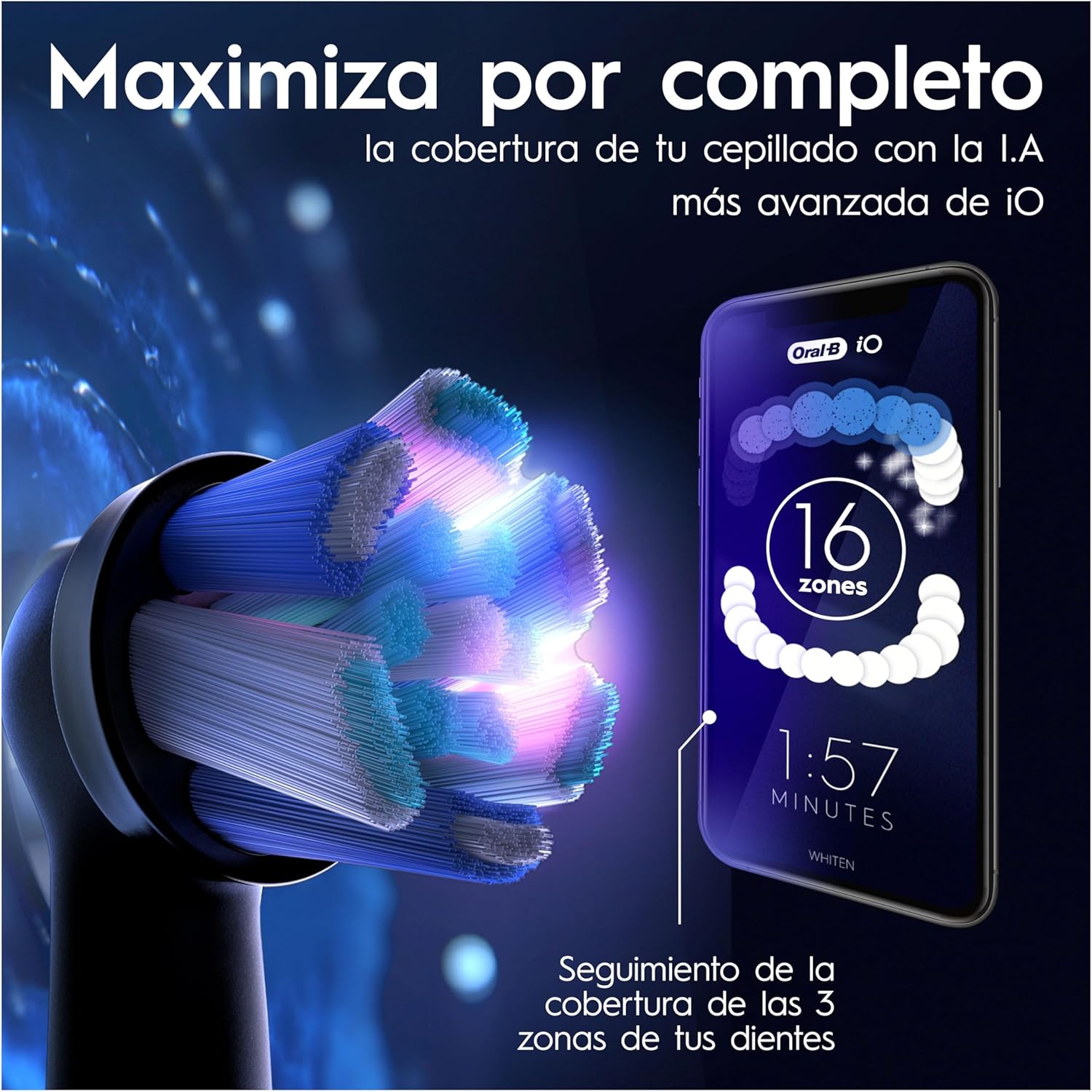 Oral-B iO 10 Electric Toothbrush with Rechargeable Handle, 3 Replacement Heads and Travel Case with Charger, Designed by Braun, Original Gifts for Women and Men - Black