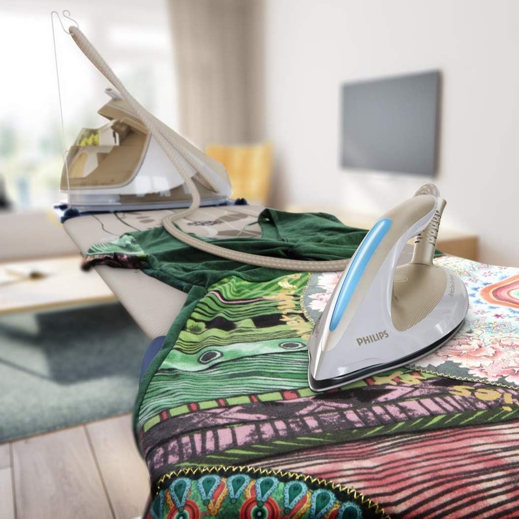 Philips PerfectCare Elite Dampfbügelstation – 7,2 Bar Druck, Dampfstoß bis zu 490 g, 1,8 l Abnehmbarer Wasserbehälter, Ultimative Faltenentfernung, Ultraleichtes Bügeleisen (GC9642/60)