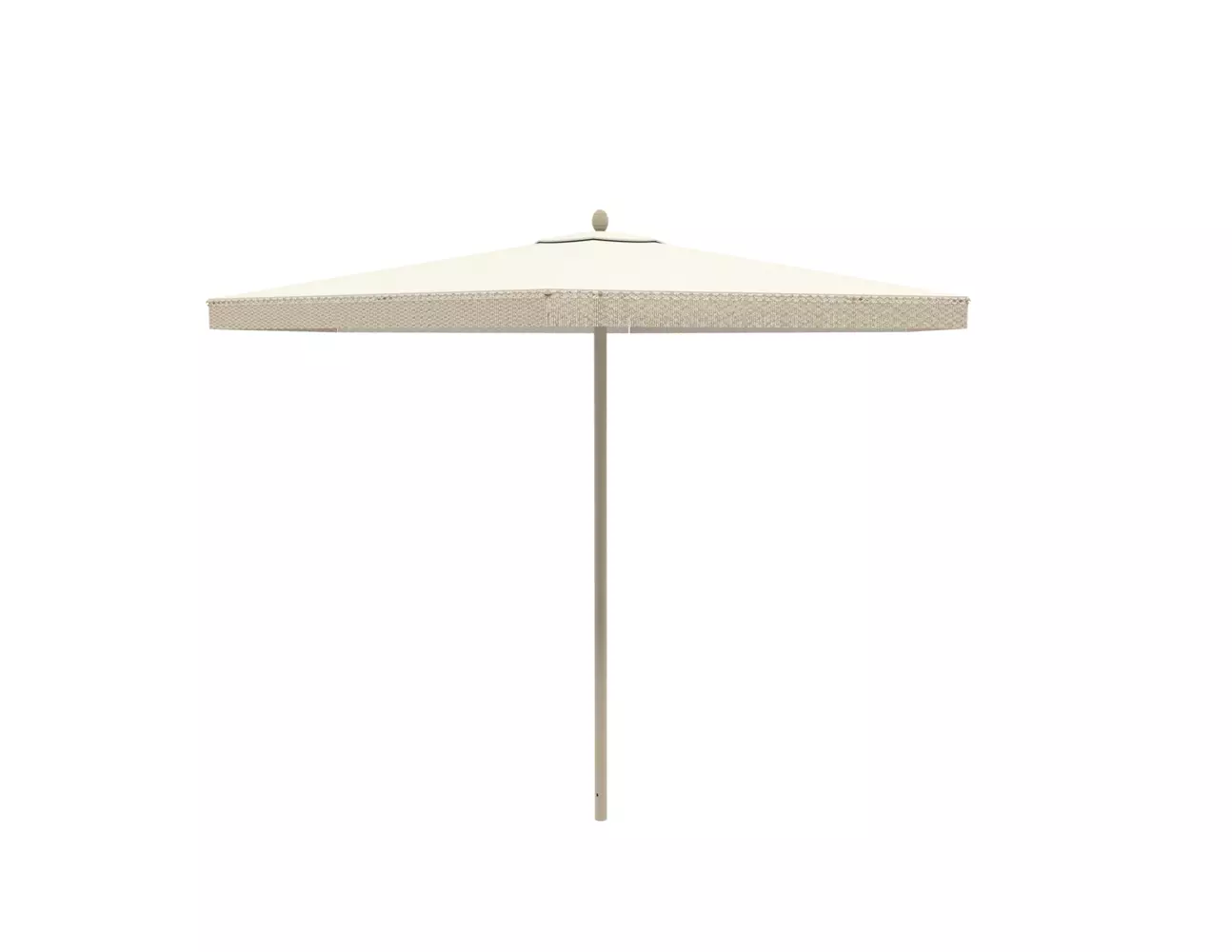 Umbrosa Nata UX Nostalgic Zen center post umbrella round 2.8 m with beige canopy and grey beige frame