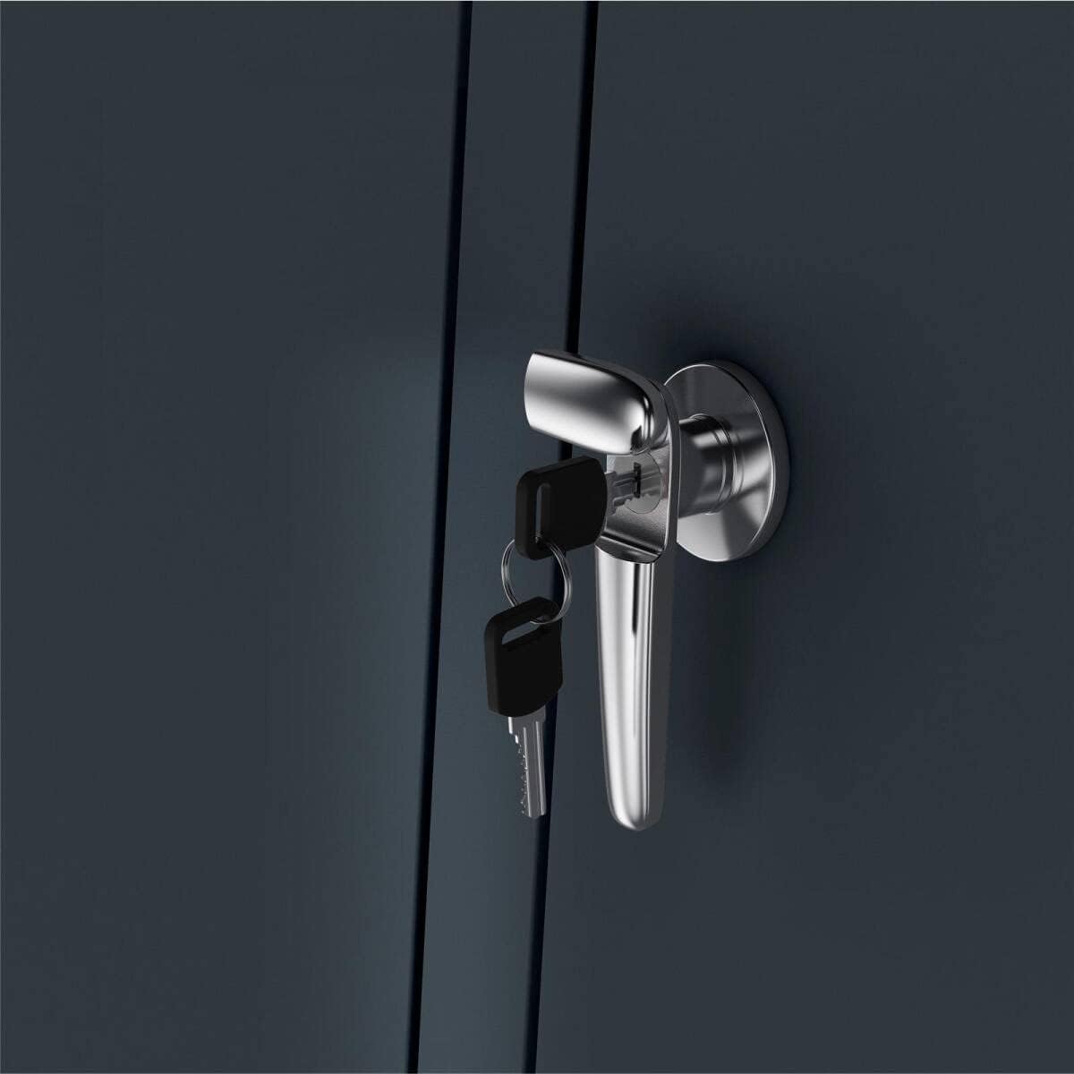 Metzler Wheelie Bin Box 4 Bins 240 L with Plant Roof, Roof Greenery in Anthracite with Plant Roof, Weatherproof, Pack of 4, Waste Container, Bin House, Lockable, Garden Box, Rubbish Box