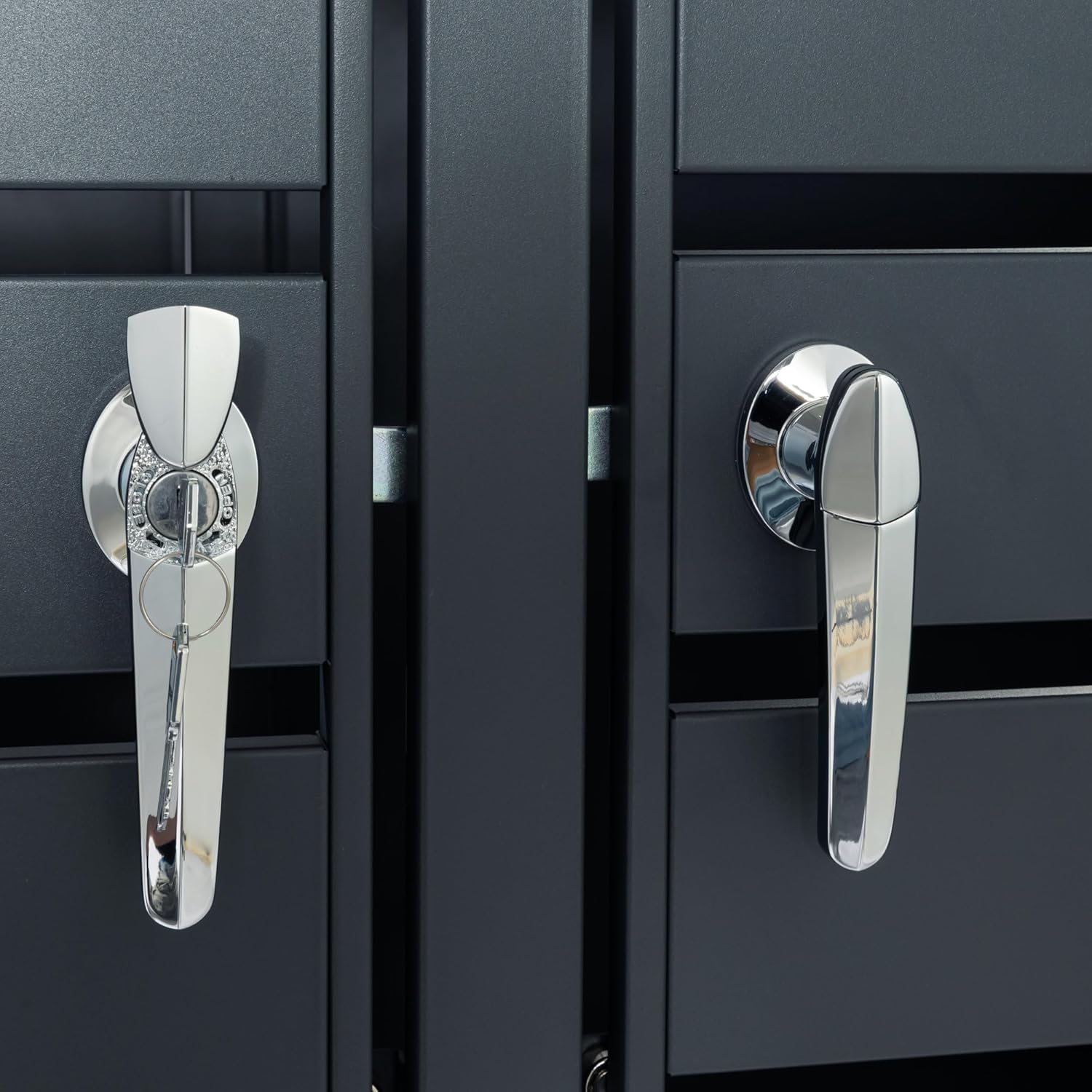 Zelsius Wheelie Bin Box, 4 Bins, 120-240 Litres, Anthracite RAL 7016, Includes Extension Option, Storage Box for Wheelie Bins, 4 Wheelie Bin Boxes