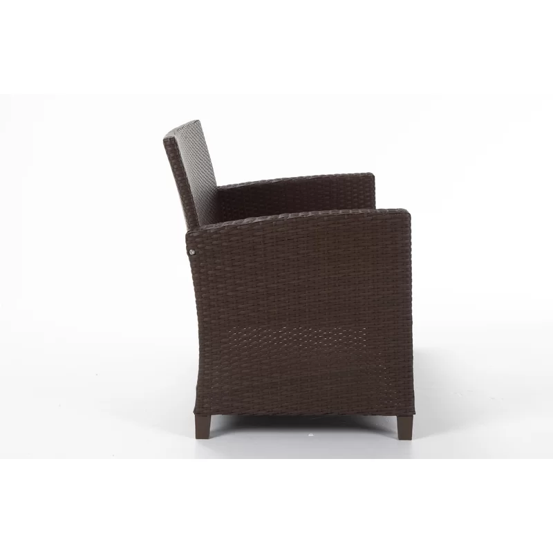 Wicker 4 - Person Garden Lounge Set with Cushions