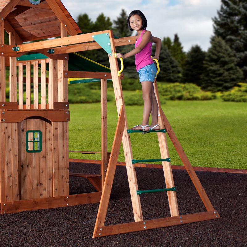Saratoga Wooden Swing Set