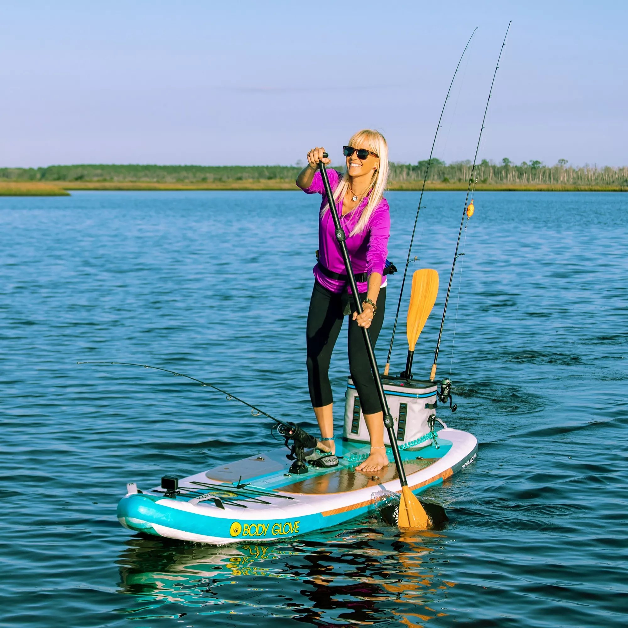 Body Glove Dynamic Inflatable Paddle Board and Kayak Package