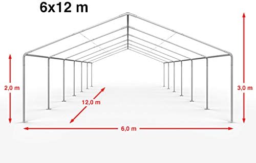 TOOLPORT PE Premium Variant Tent, 6x12 m