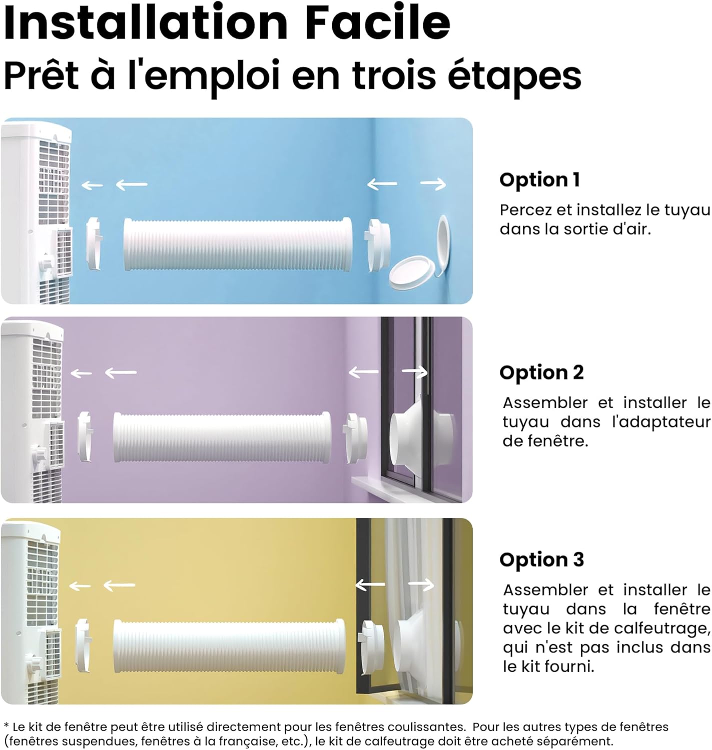 COMFEE' Climatiseur Mobile 9000 BTU/h 2,6kW, Contrôle APP, 3 Modes, 3 Vitesses de ventilation, Dimensions compactes, Pour pièces de 33㎡, Breezy Cool 2.6, Fonctionne avec Alexa [Classe énergétique A]