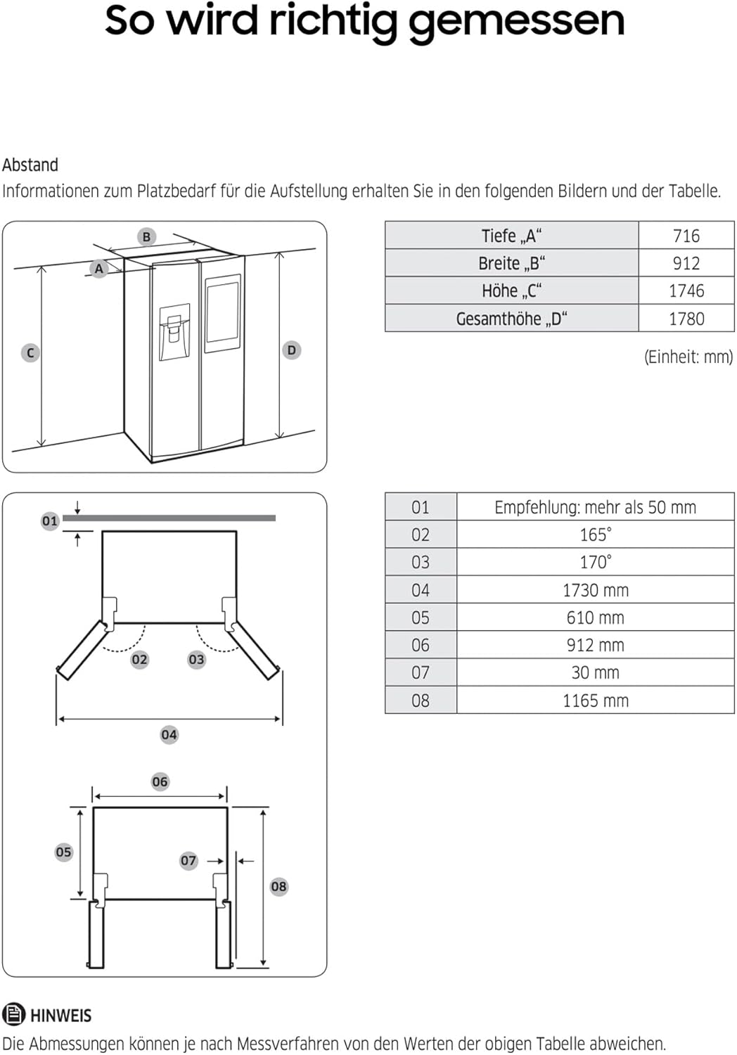Samsung Side-by-Side Fridge [Energy Class E]