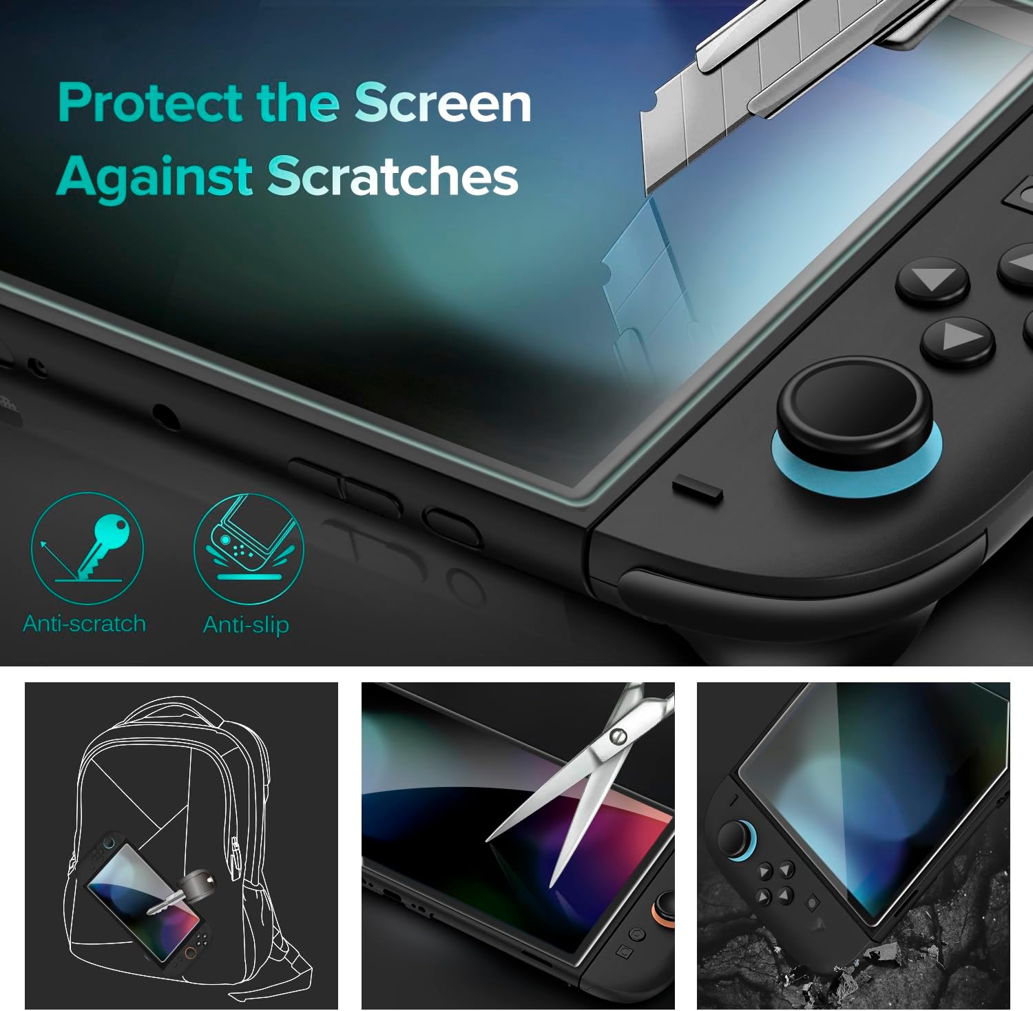 ivoler Pack of 4 Tempered Glass Compatible with Nintendo Switch 2 Model 2025, with Free Installation Kit, Screen Protector Film - 9H Glass - Anti-Scratch - Bubble-Free