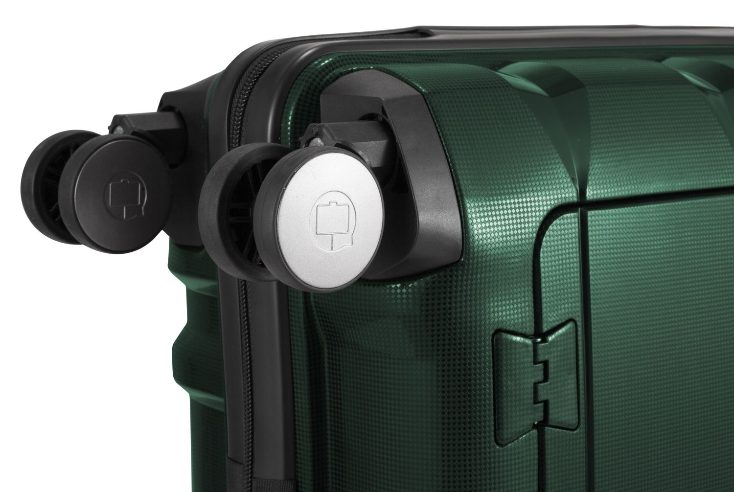 Britz - hand luggage hard case trolley, TSA, 55 cm, 34 liters dark green