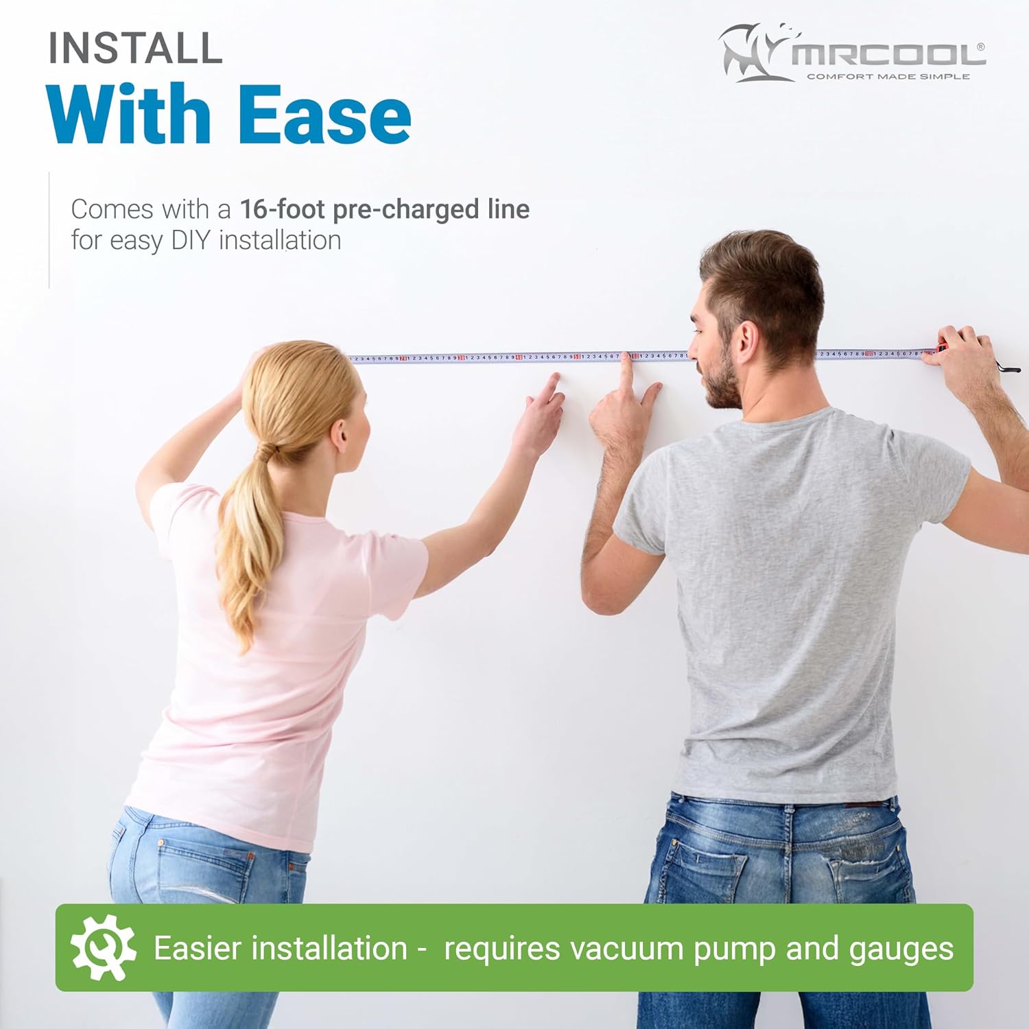 MRCOOL Easy Pro 9,000 BTU Ductless Mini-Split Air Conditioner Heat Pump Indoor System, DIY 5th Generation with Smart WiFi Control and Quiet Operation