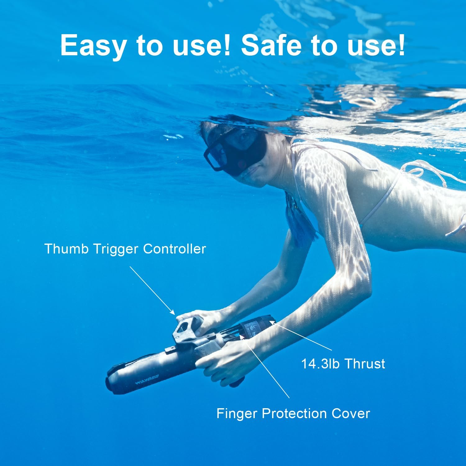 WAYDOO Subnado Scooter sous-Marin Noir Li-ION 25.2 V 3900 mAh