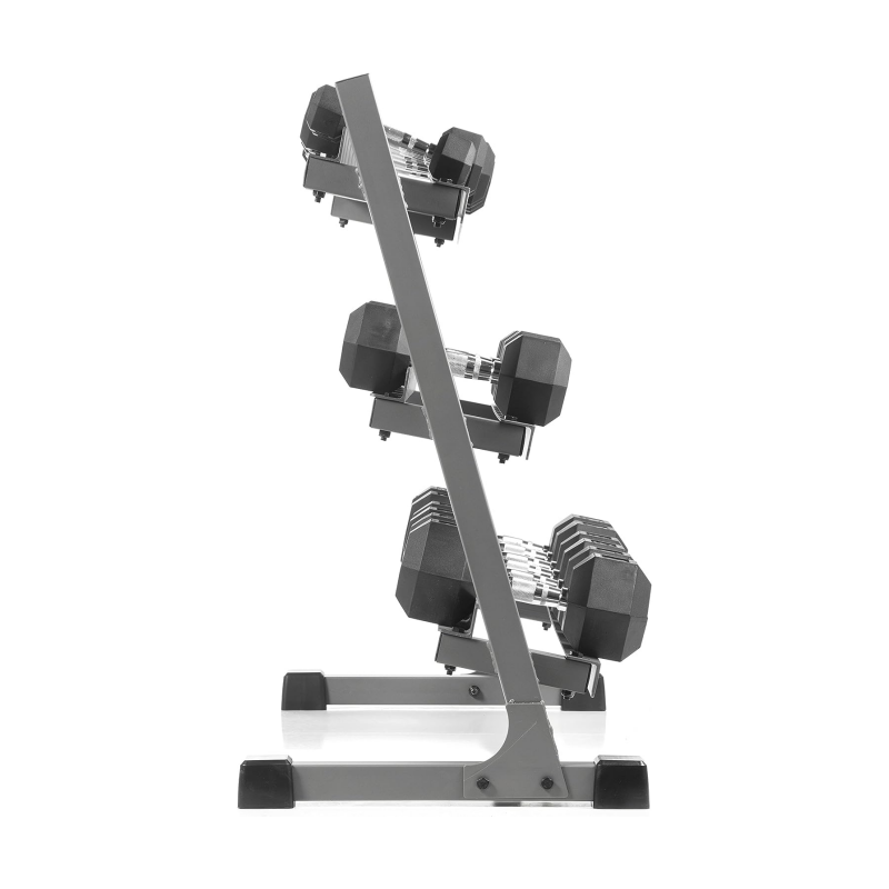 XMARK Rubber Hex Dumbbell Weight Sets, 380 lb to 550 lb Dumbbell Sets With Dumbbell Storage Rack, Complete Your Home Gym with an Adjustable Dumbbell Weight Bench or Purchase Each Separately, Home Gym Essentials
