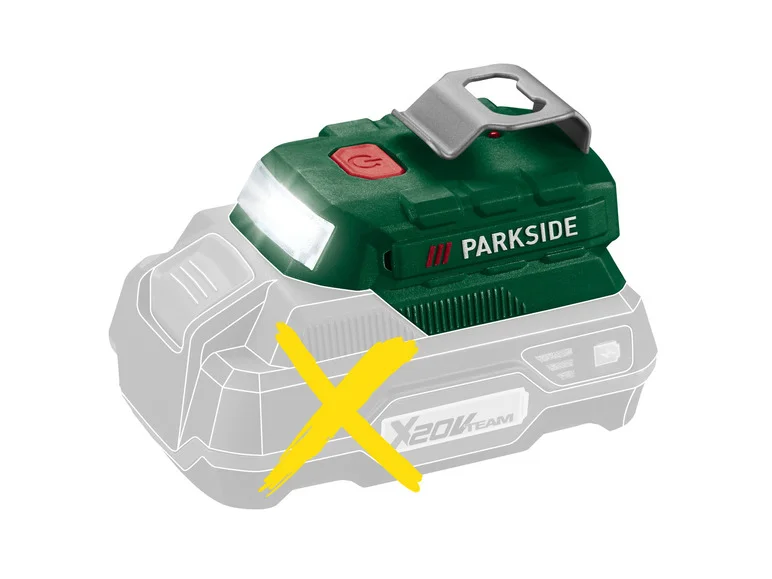 PARKSIDE Adaptateur de batterie PAA 20-Li B2, 20 V