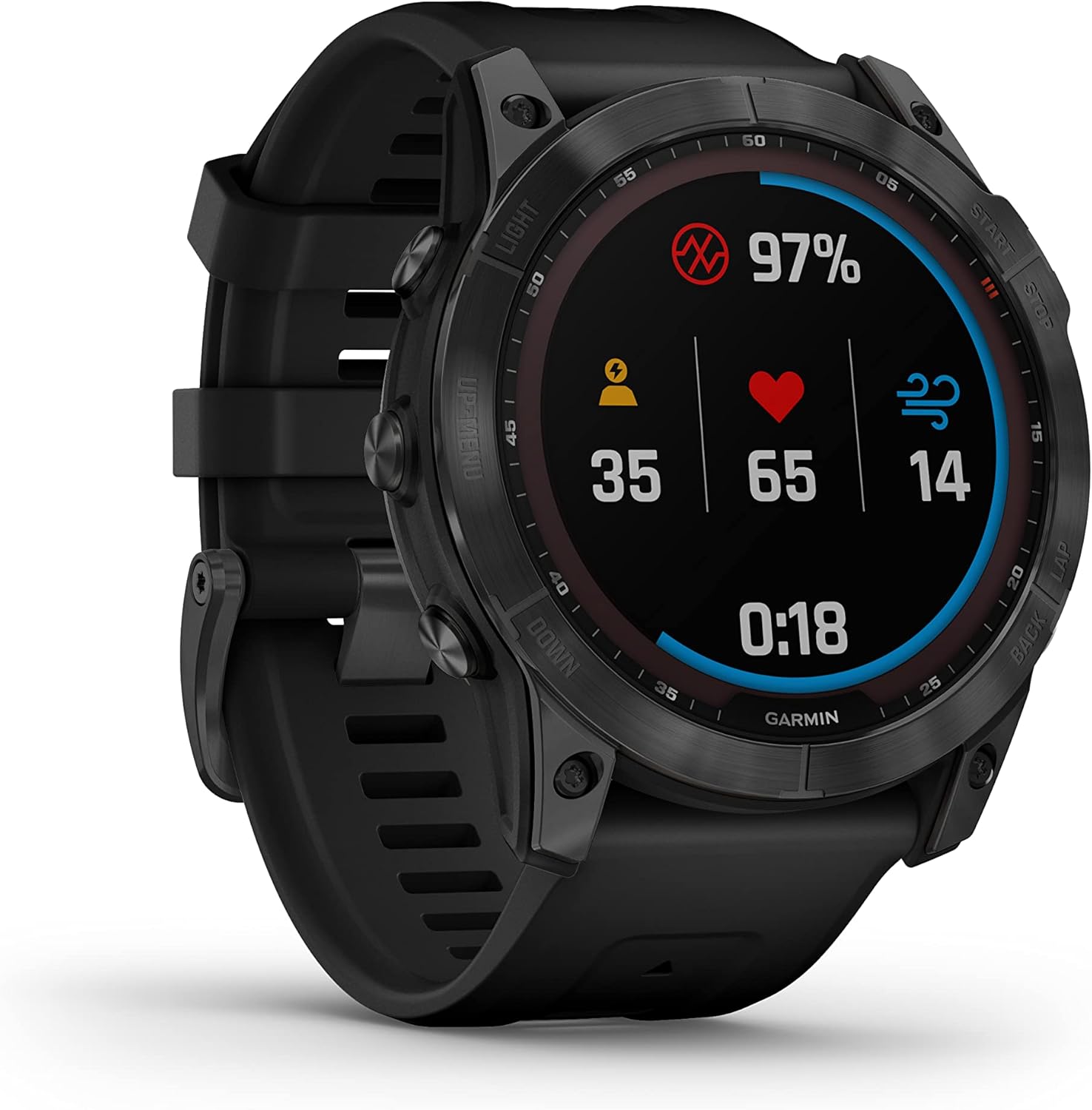 Garmin fēnix 7X SOLAR (51 mm), Large Multisport GPS Smartwatch, Solar Charging,Advanced Health and Training Features,Touchscreen and Buttons,Ultratough Design Features,Up to 37 days battery life